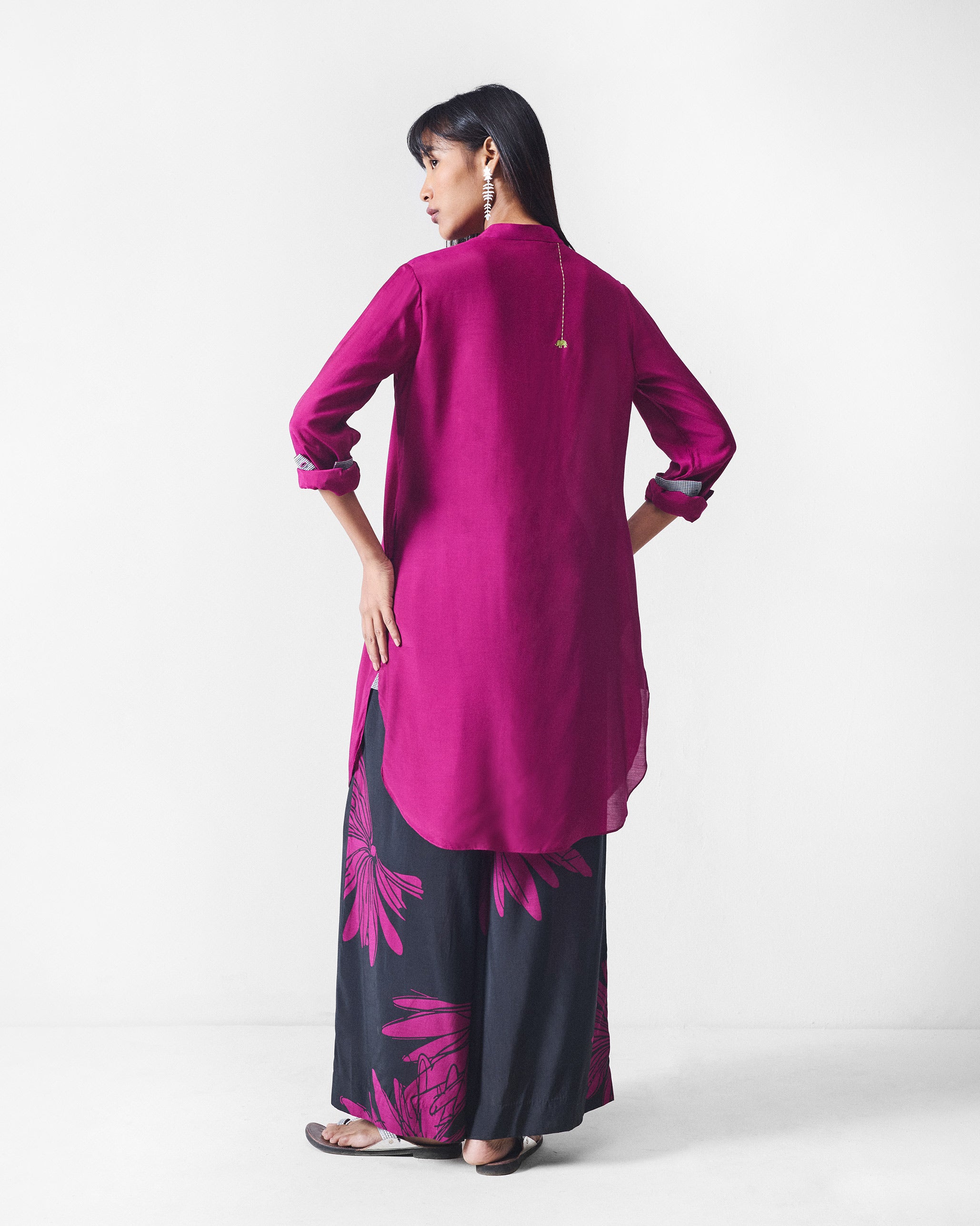Basic Mid length Kurta - Mulberry