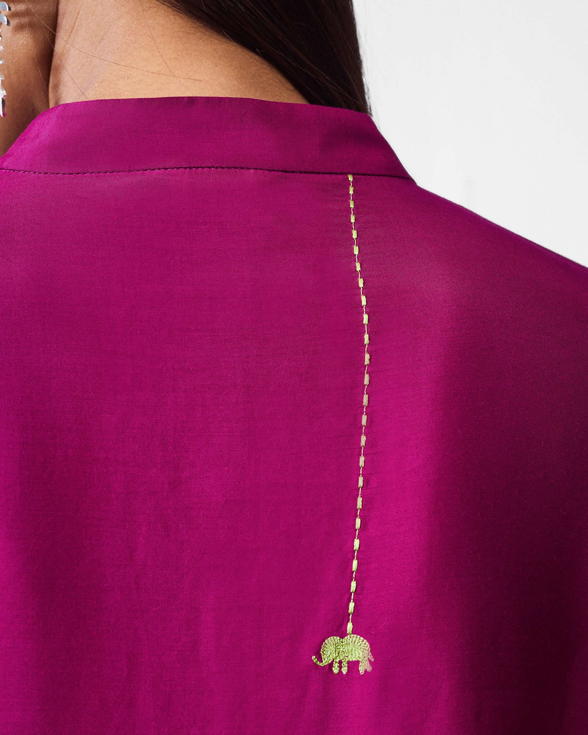 Basic Mid length Kurta - Mulberry