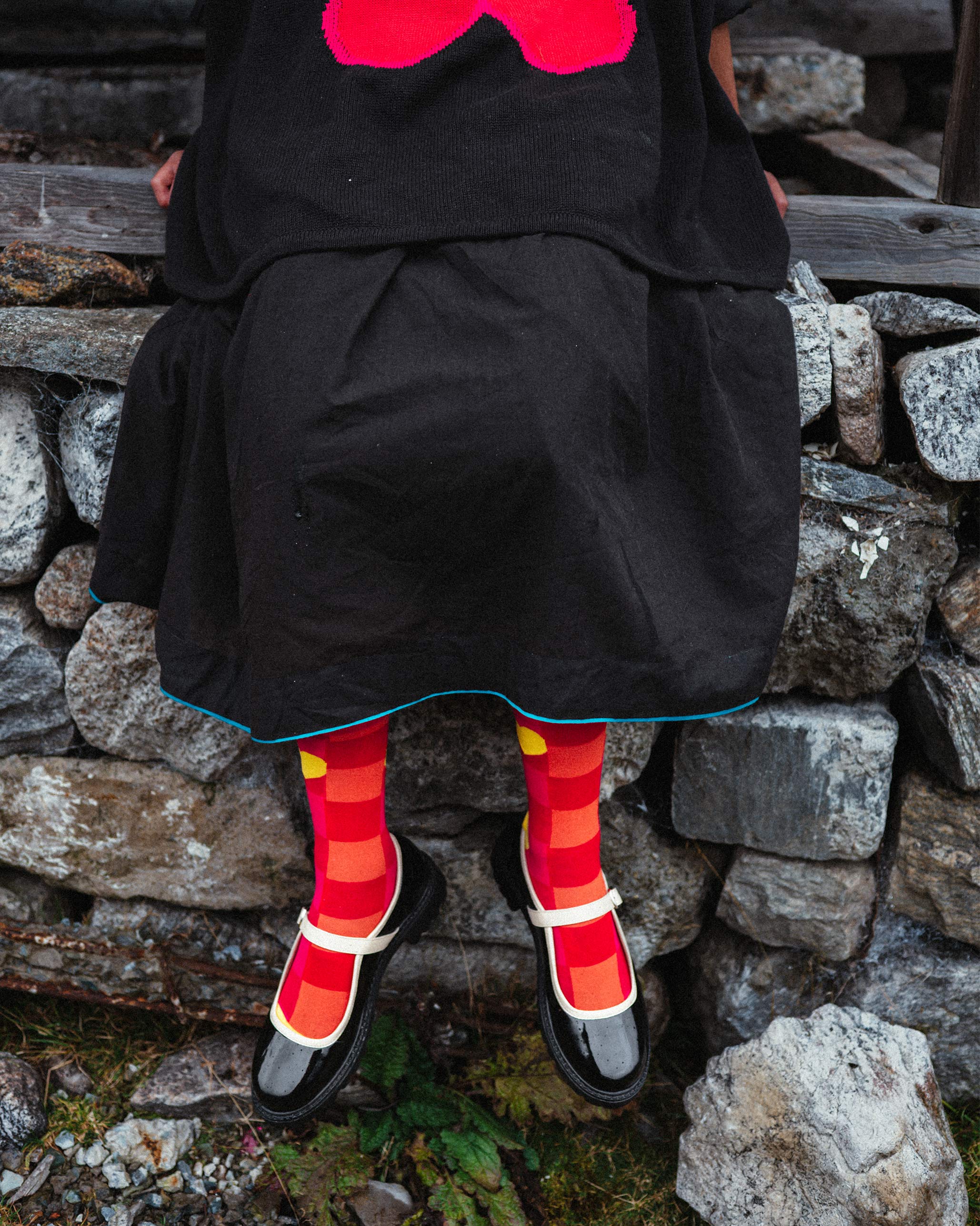 Heart and Sole Socks - Fuchsia & Red