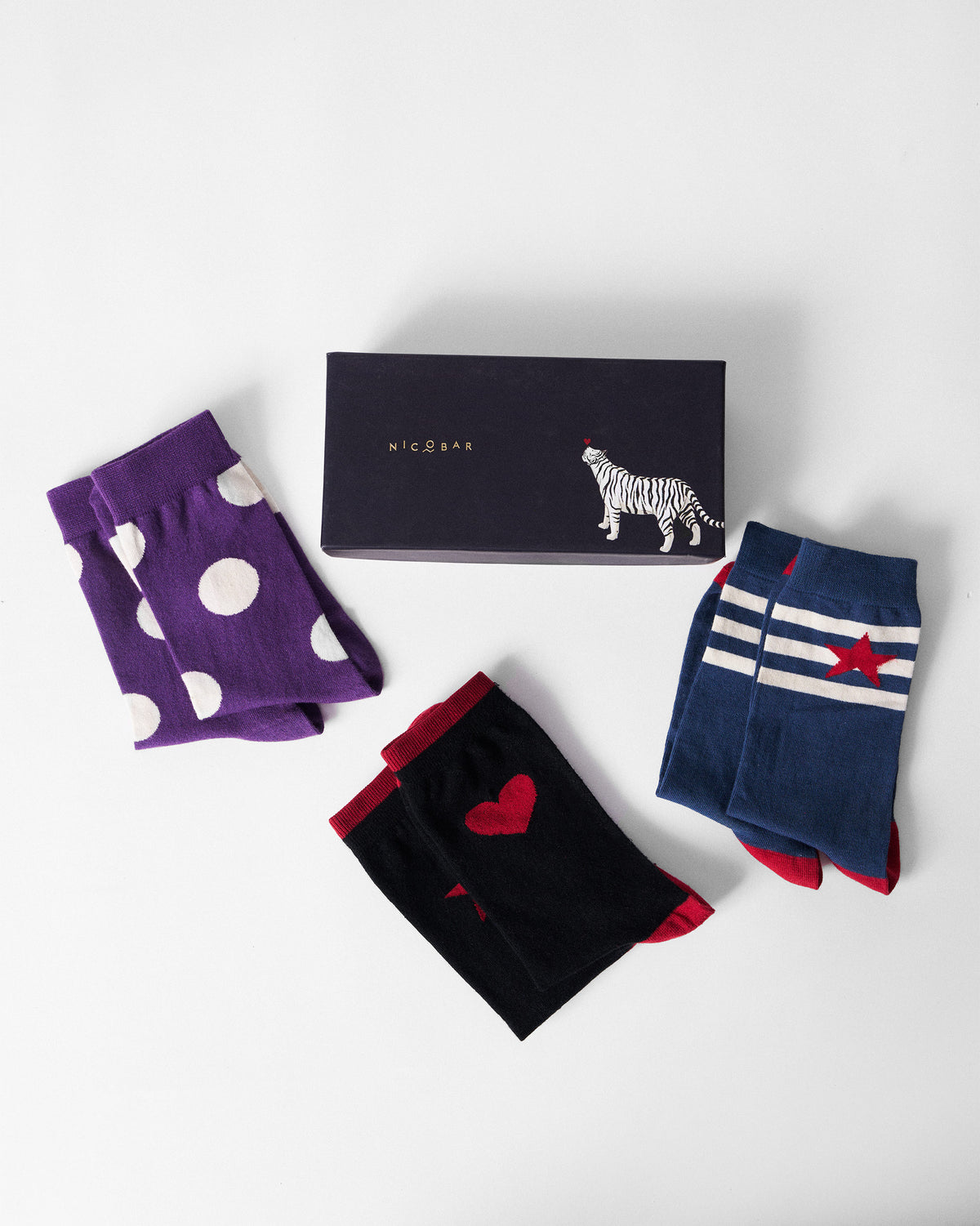 Power Pair Socks - Black & Red