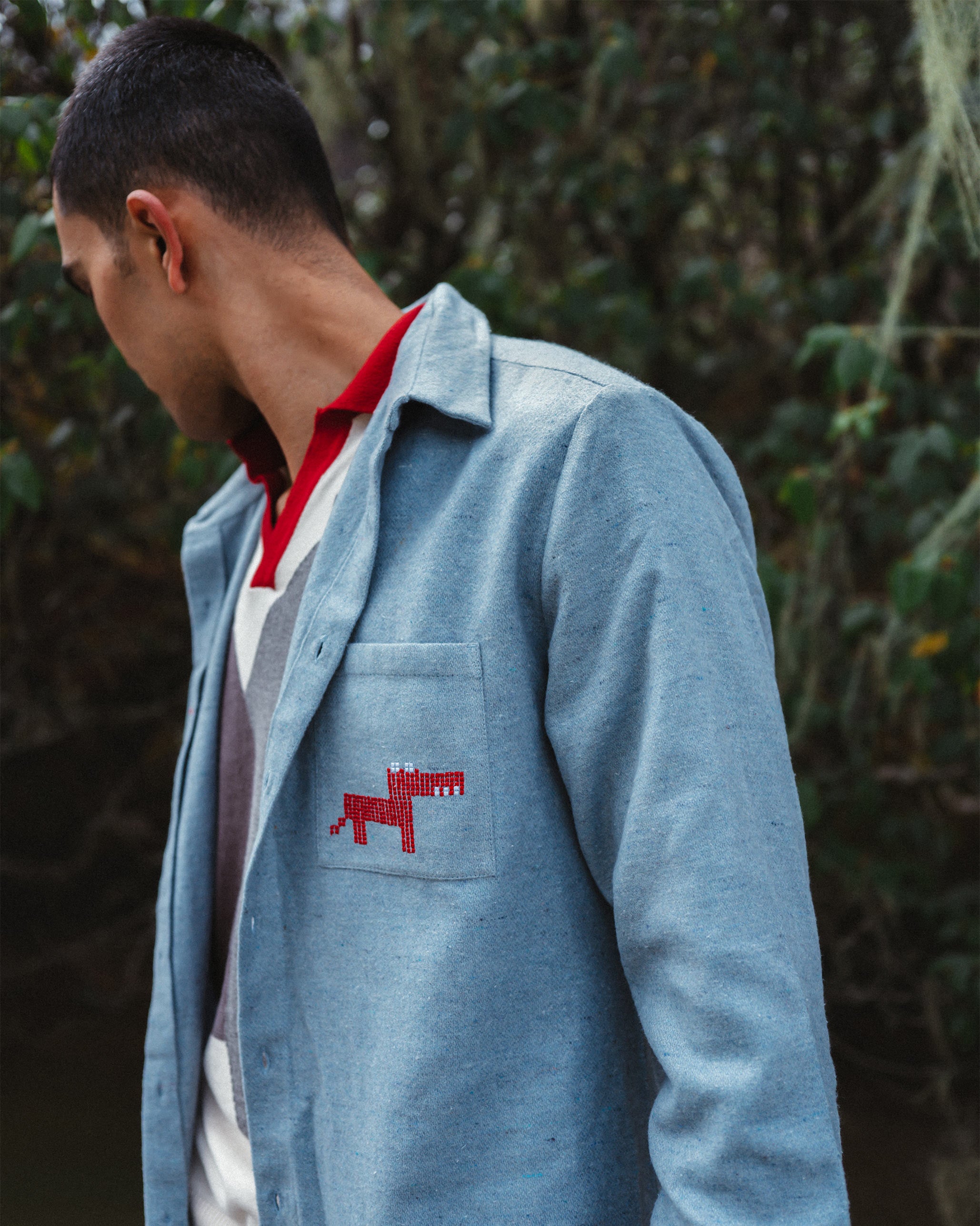 Musafir Pocket Shirt - Light Blue