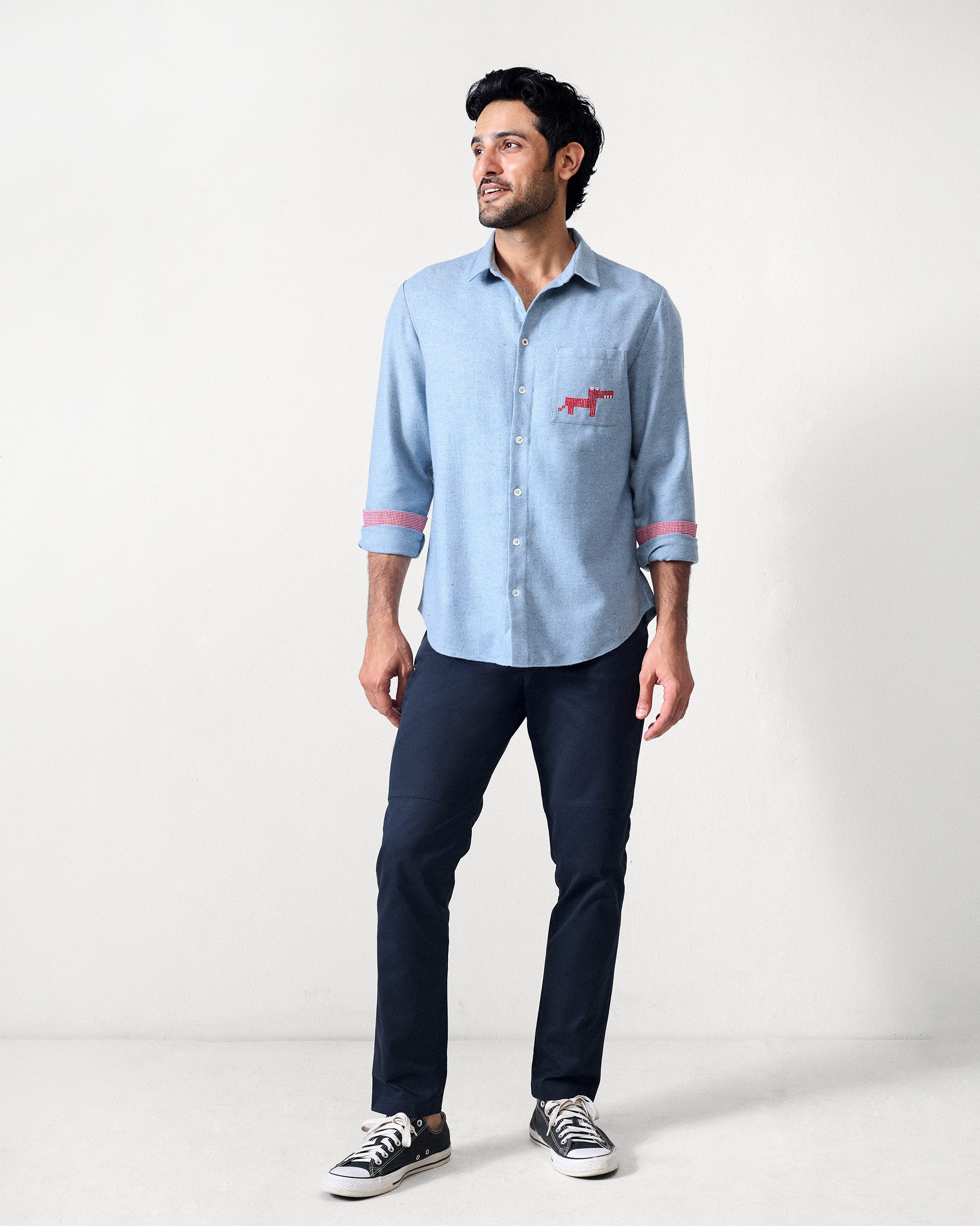 Musafir Pocket Shirt - Light Blue