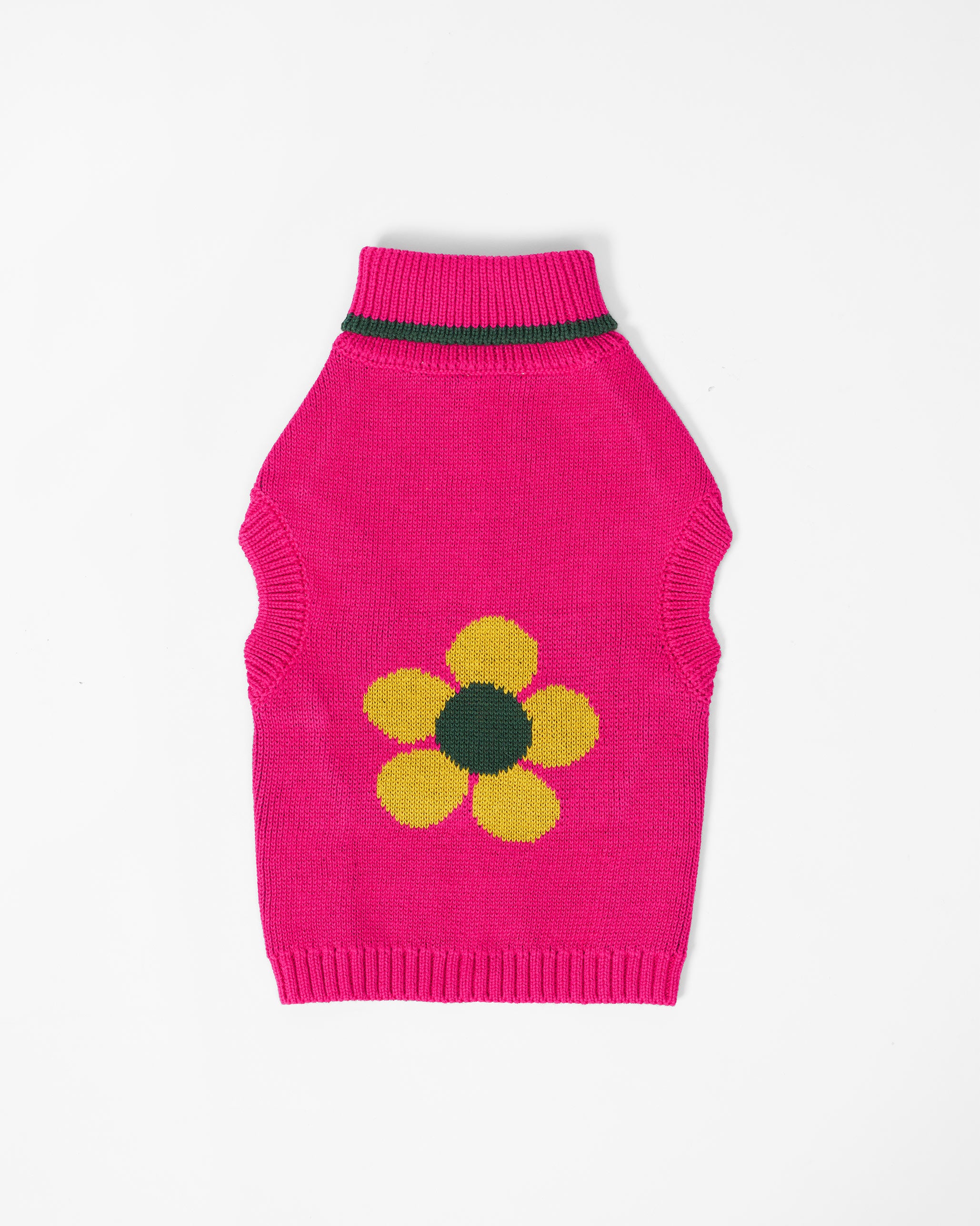 Bark Bloom Dog Sweater - Fuchsia