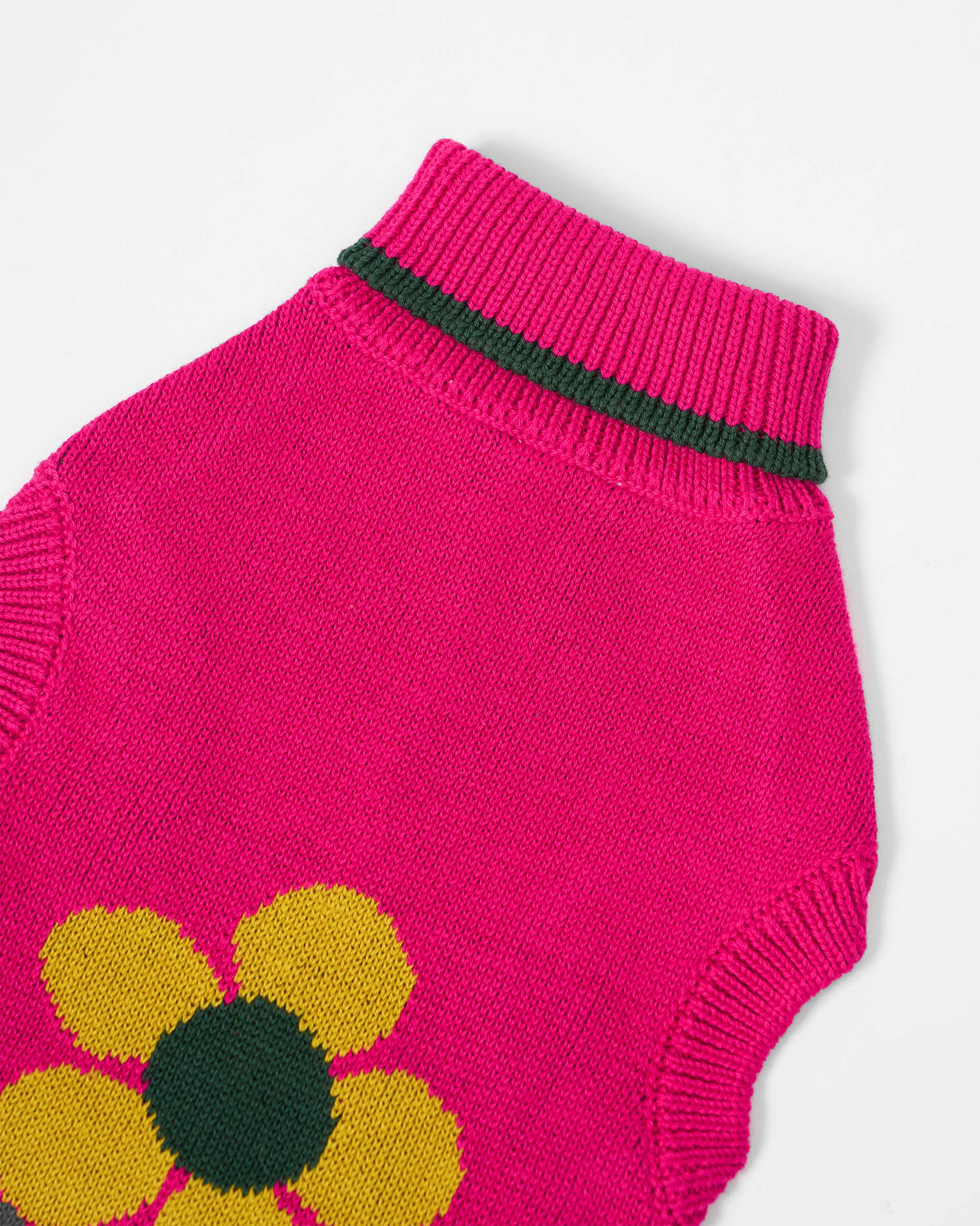 Bark Bloom Dog Sweater - Fuchsia