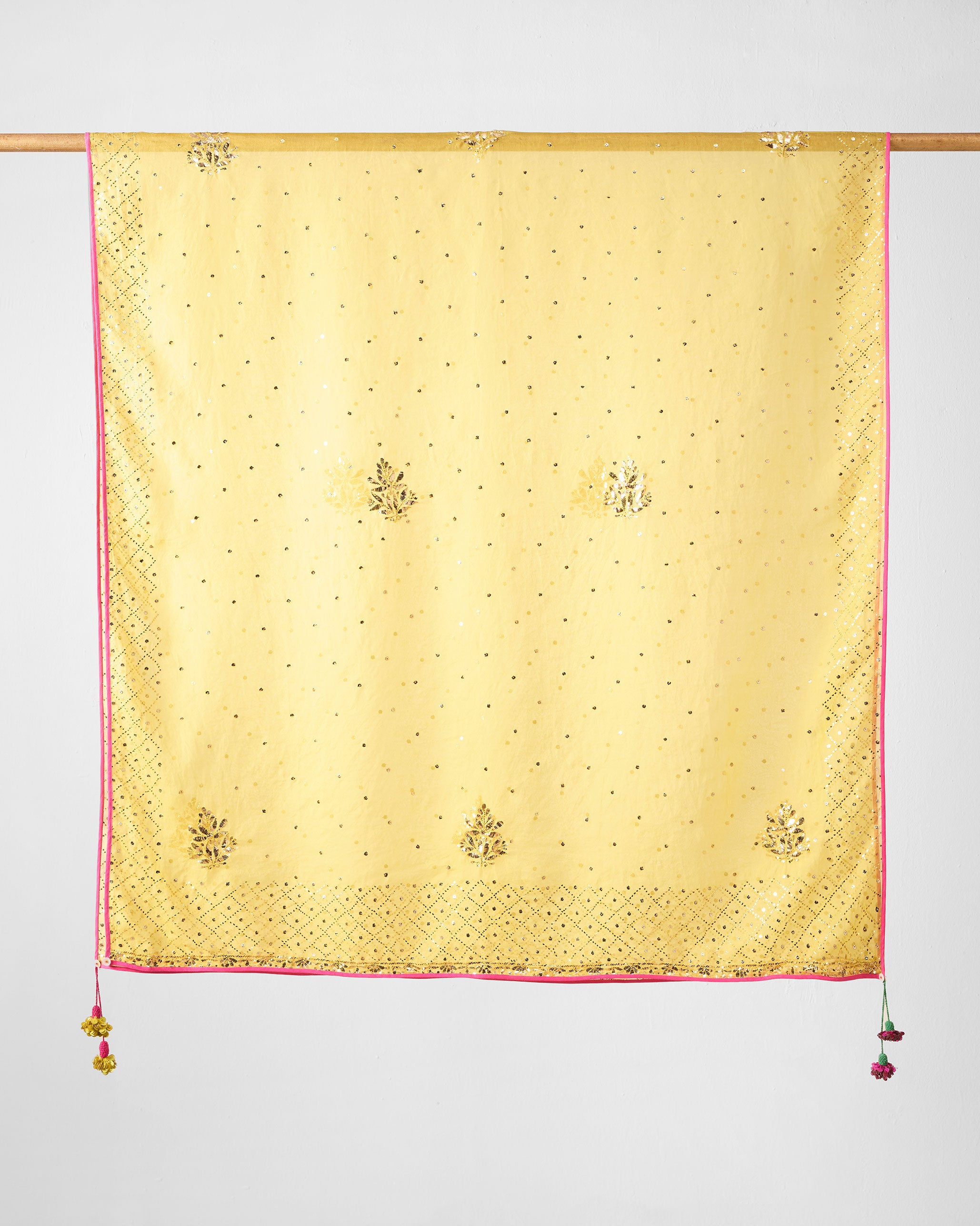 Anya Dupatta - Yellow Embroidered
