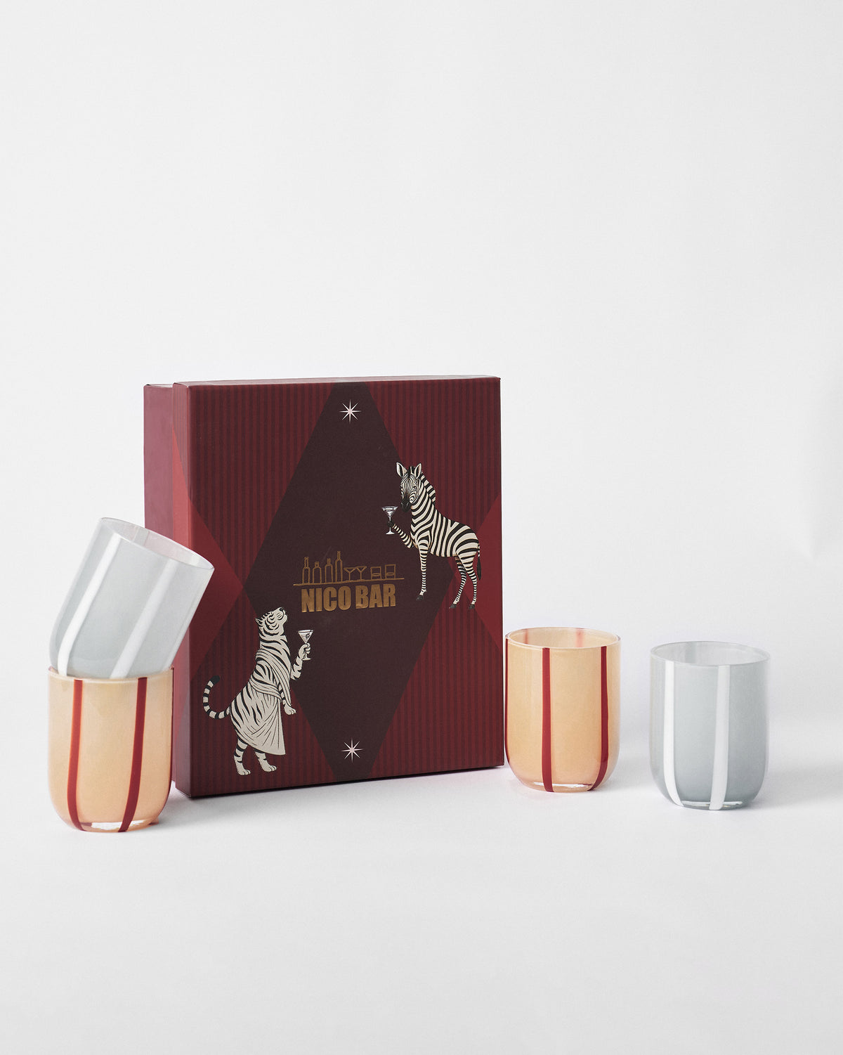 Demi Drinking Glasses Set of 4