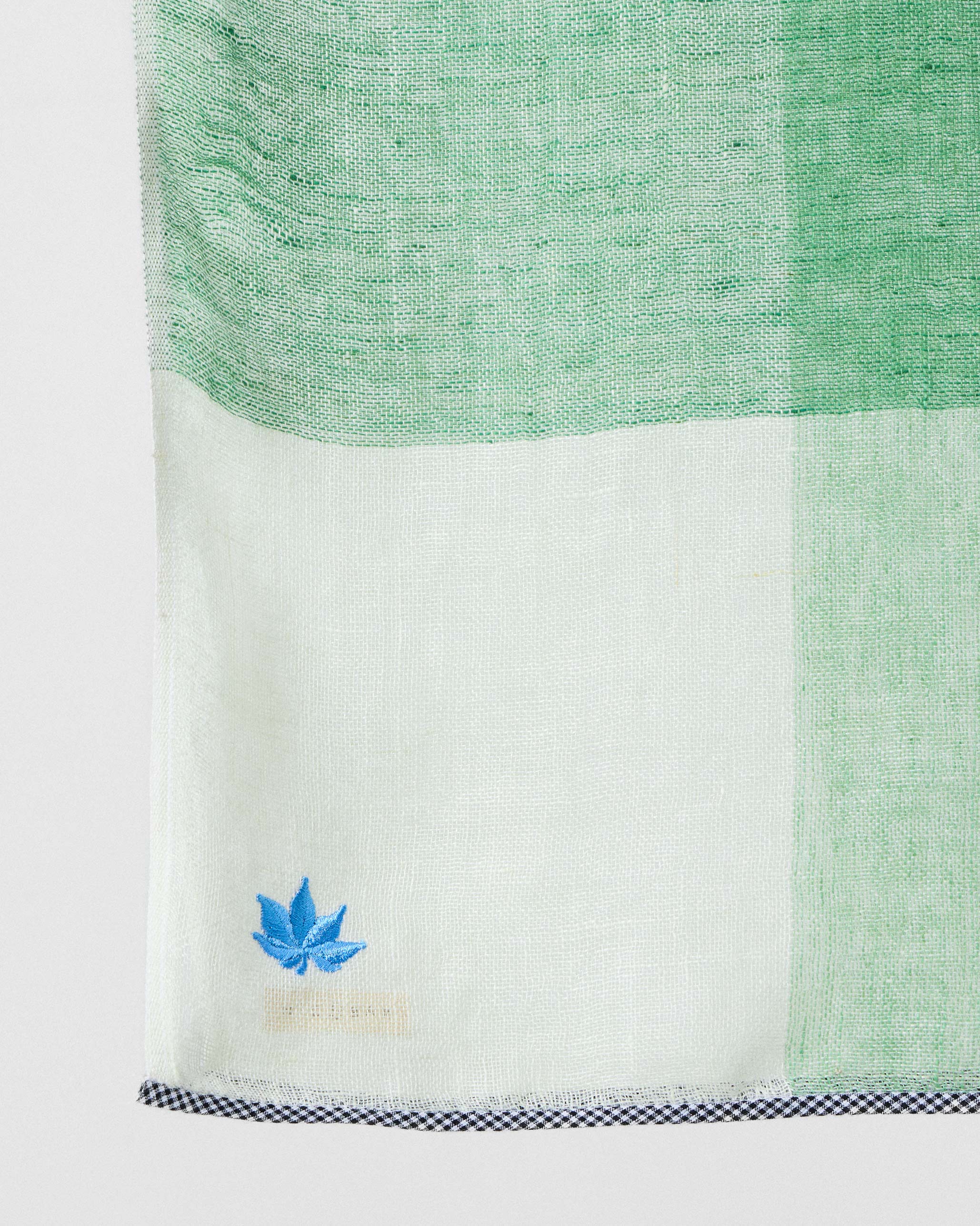 Summer Field Scarf - Green & White