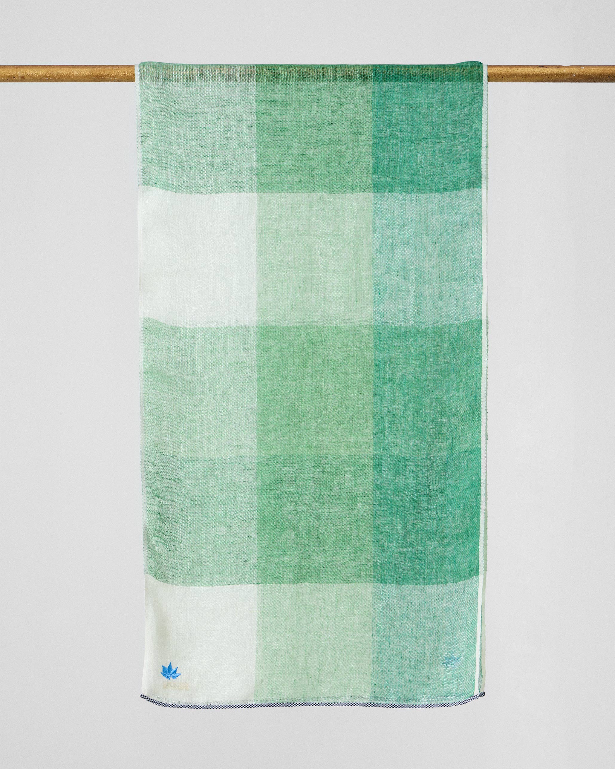 Summer Field Scarf - Green & White