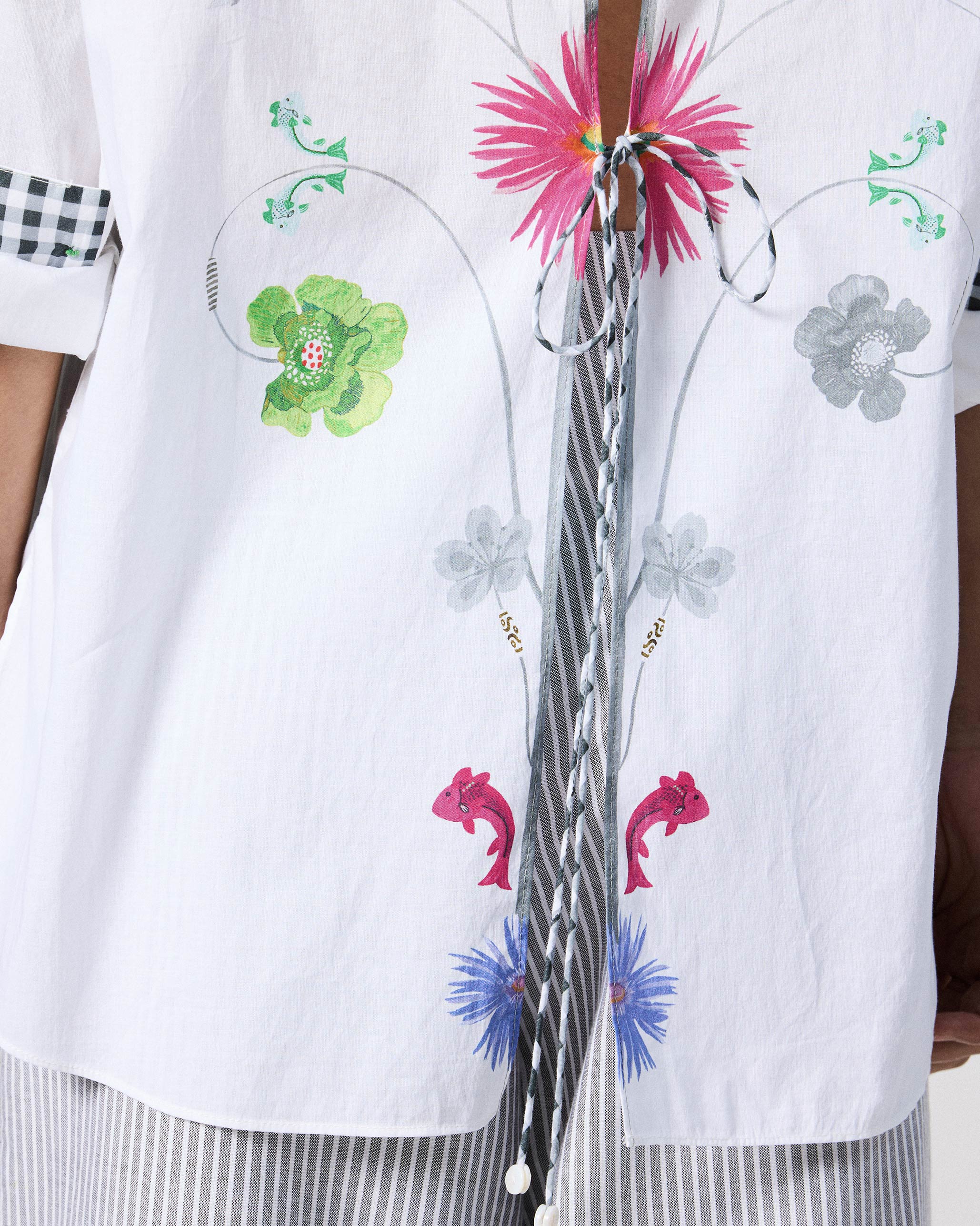 Siv Shirt - White Printed