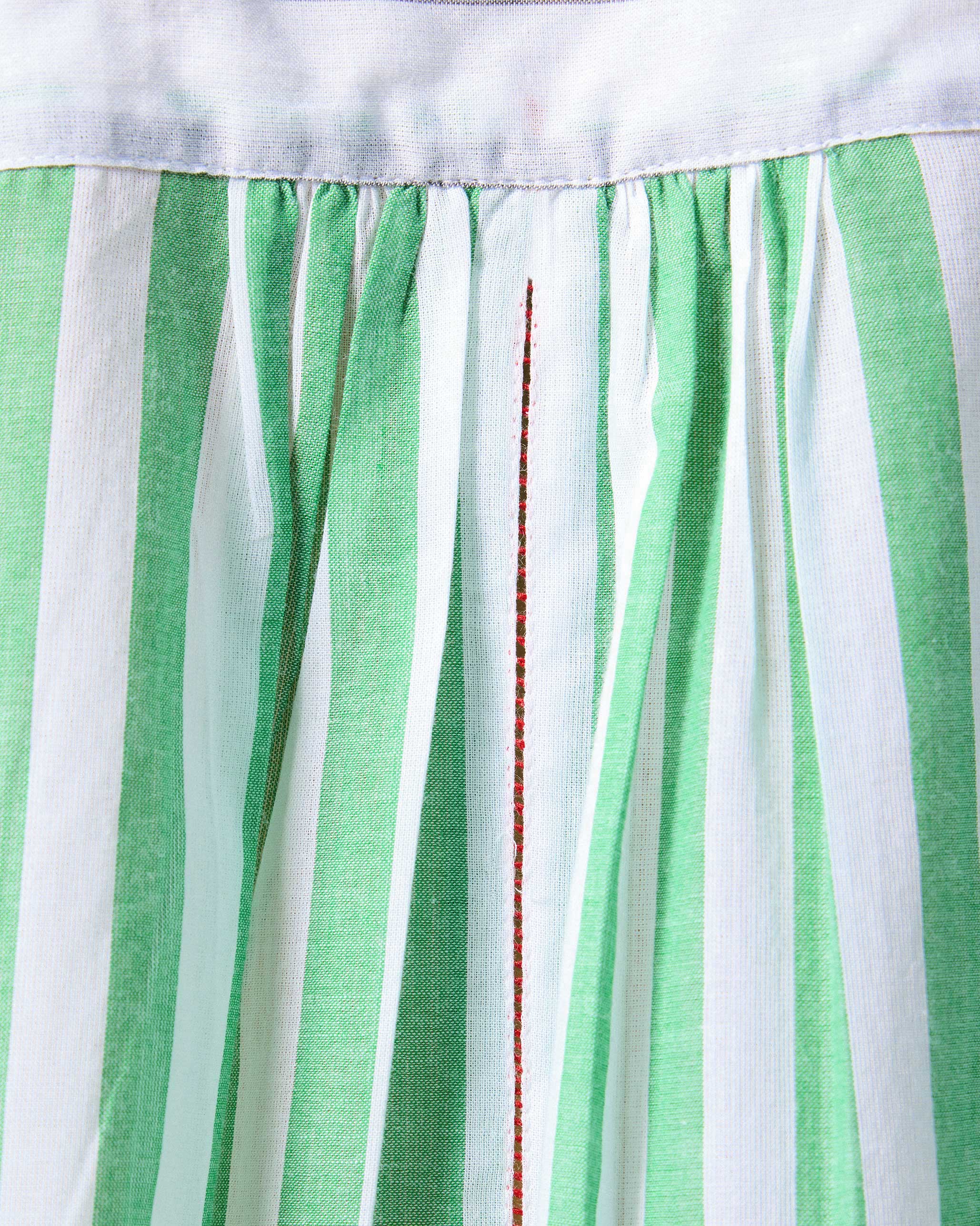 Dali Kaftan - Green & Grey Stripes