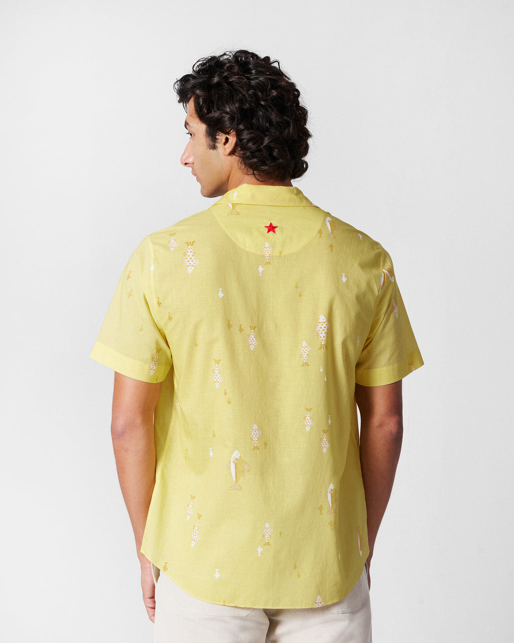 Mistari Shirt - Light Yellow Printed – Nicobar
