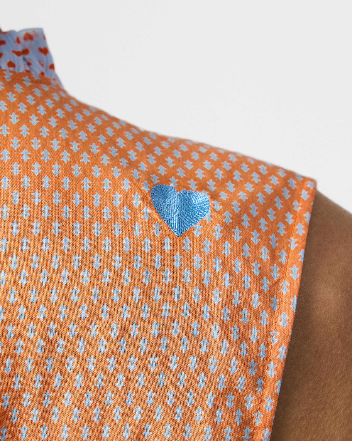 Roh Top - Orange Printed