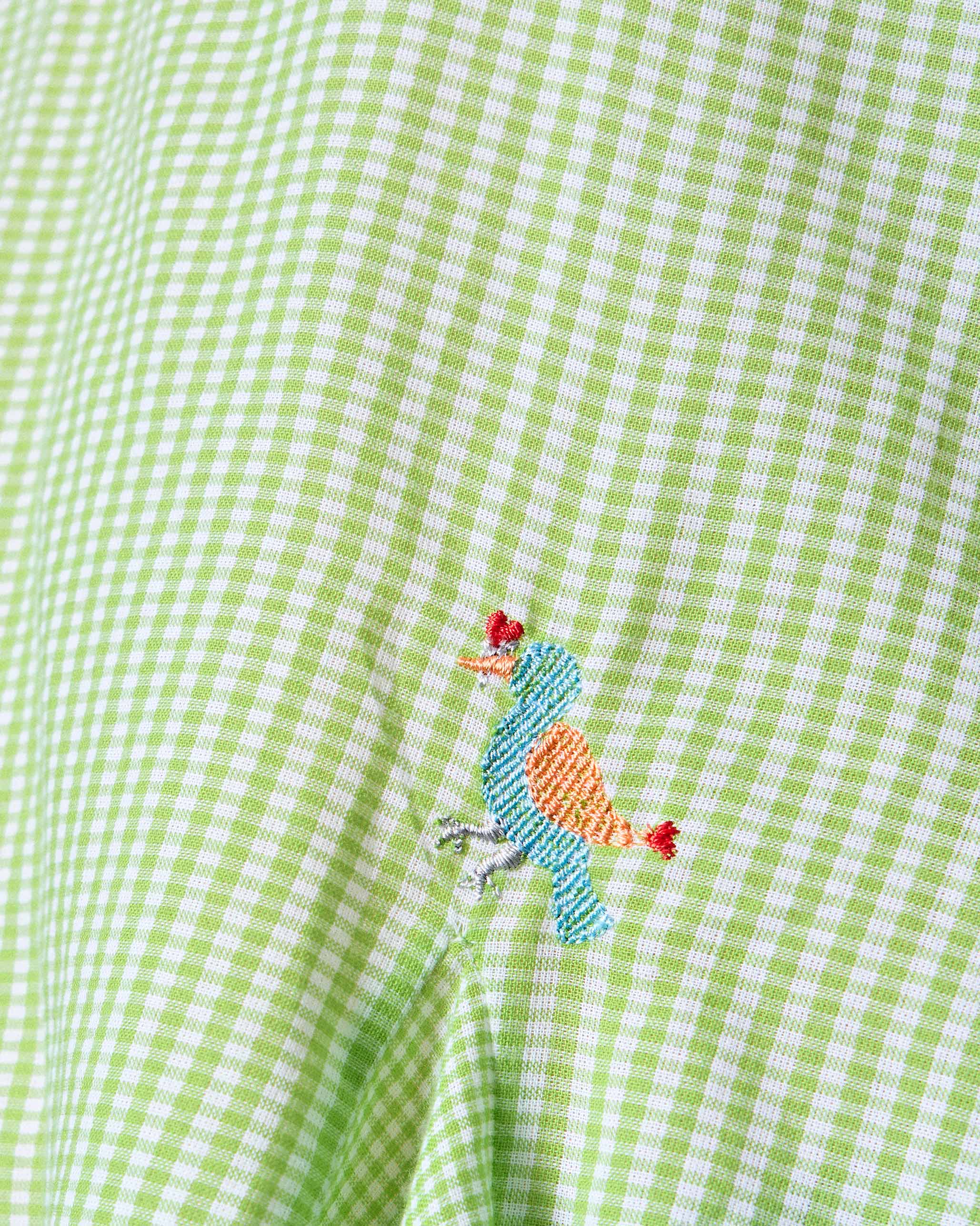 Ayra Top - Green & White Checks