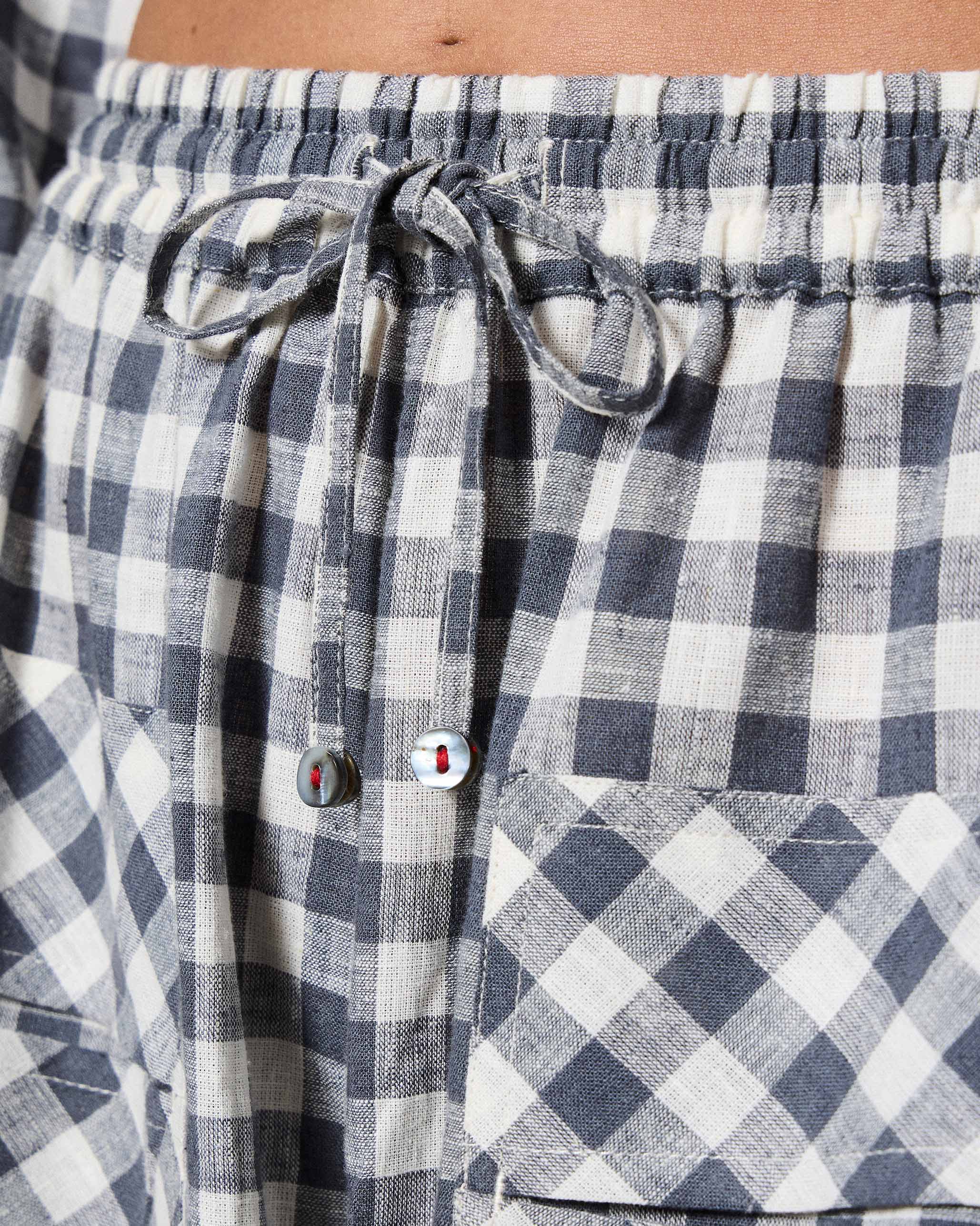 Yoka Trousers - Grey & White Checks