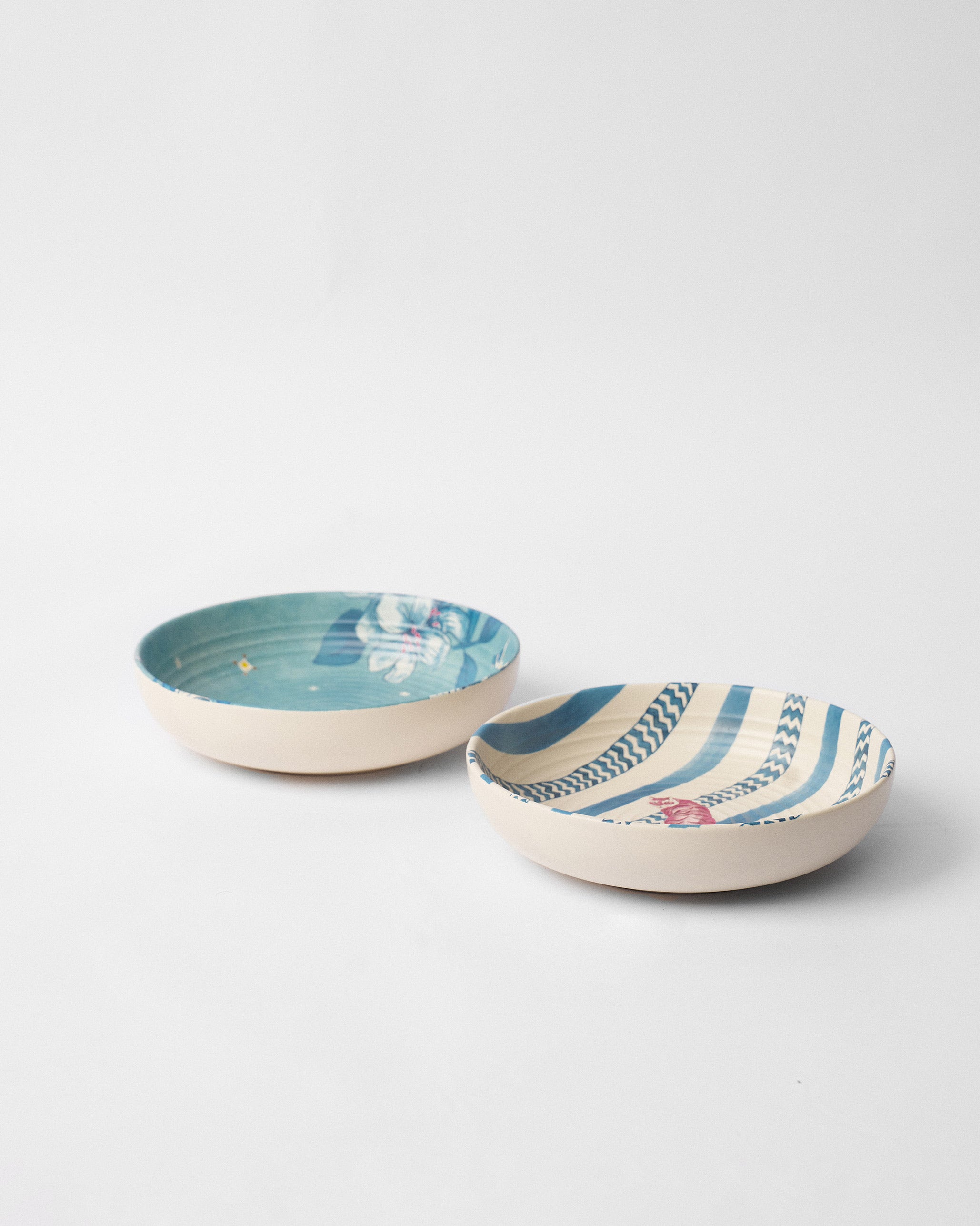 River Tiger Shallow Bowl - Set of 2