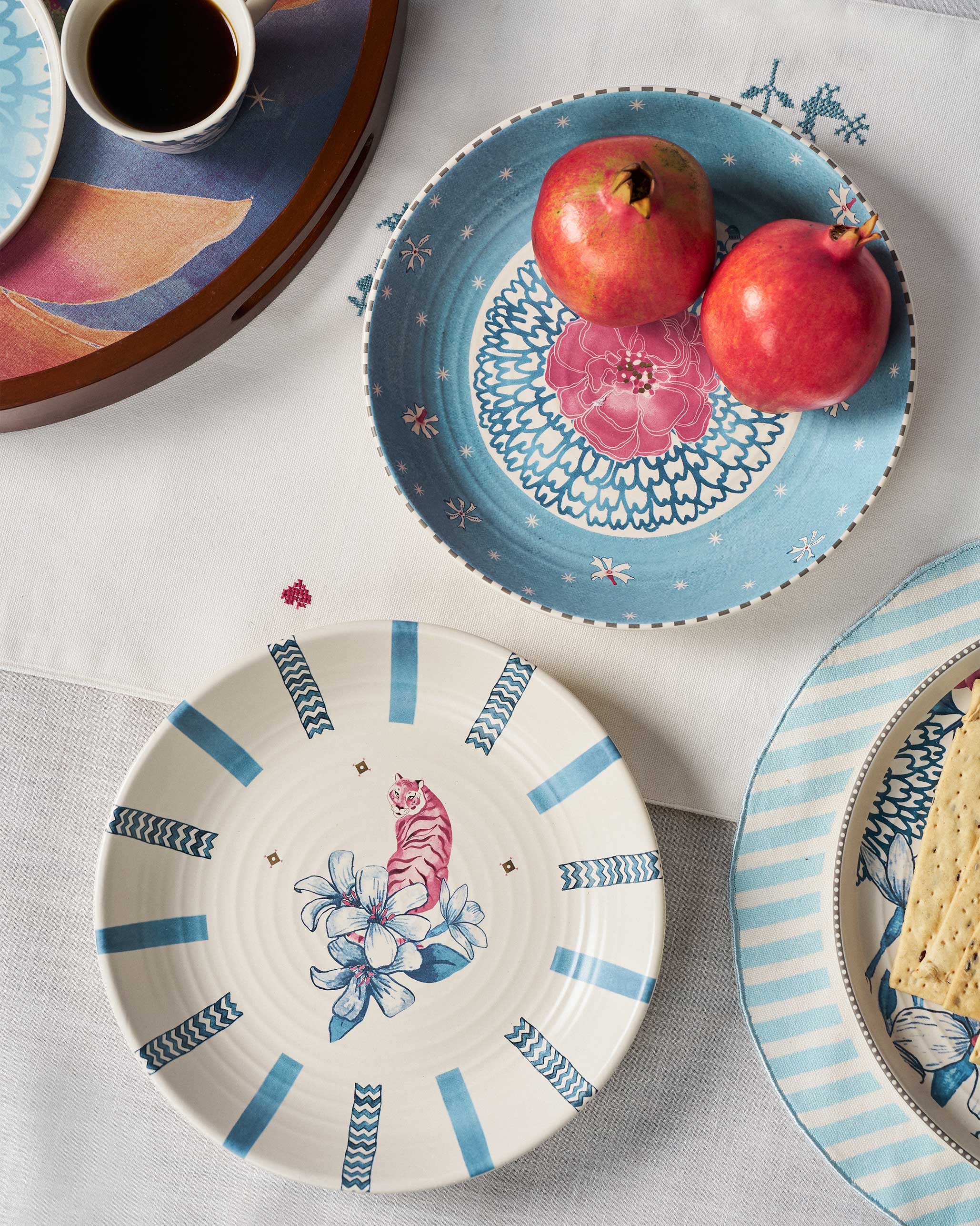 River Tiger Pasta Plate - Set of 2