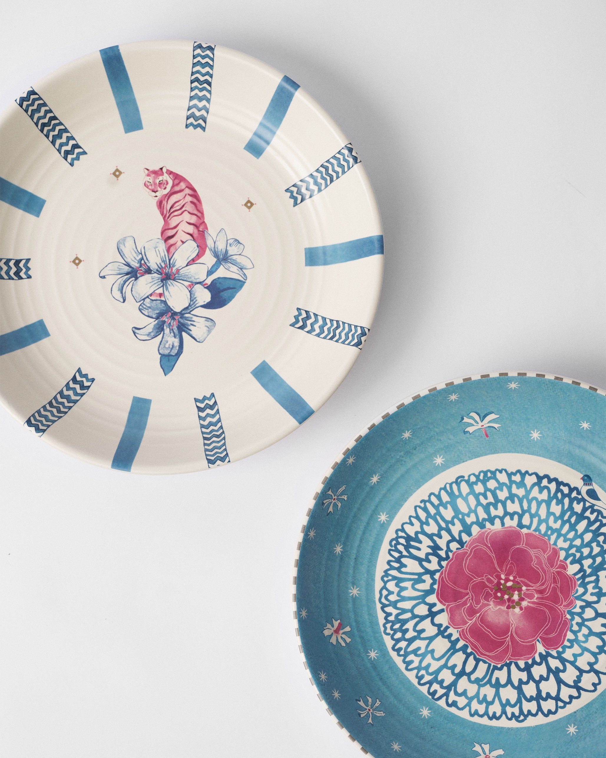 River Tiger Pasta Plate - Set of 2