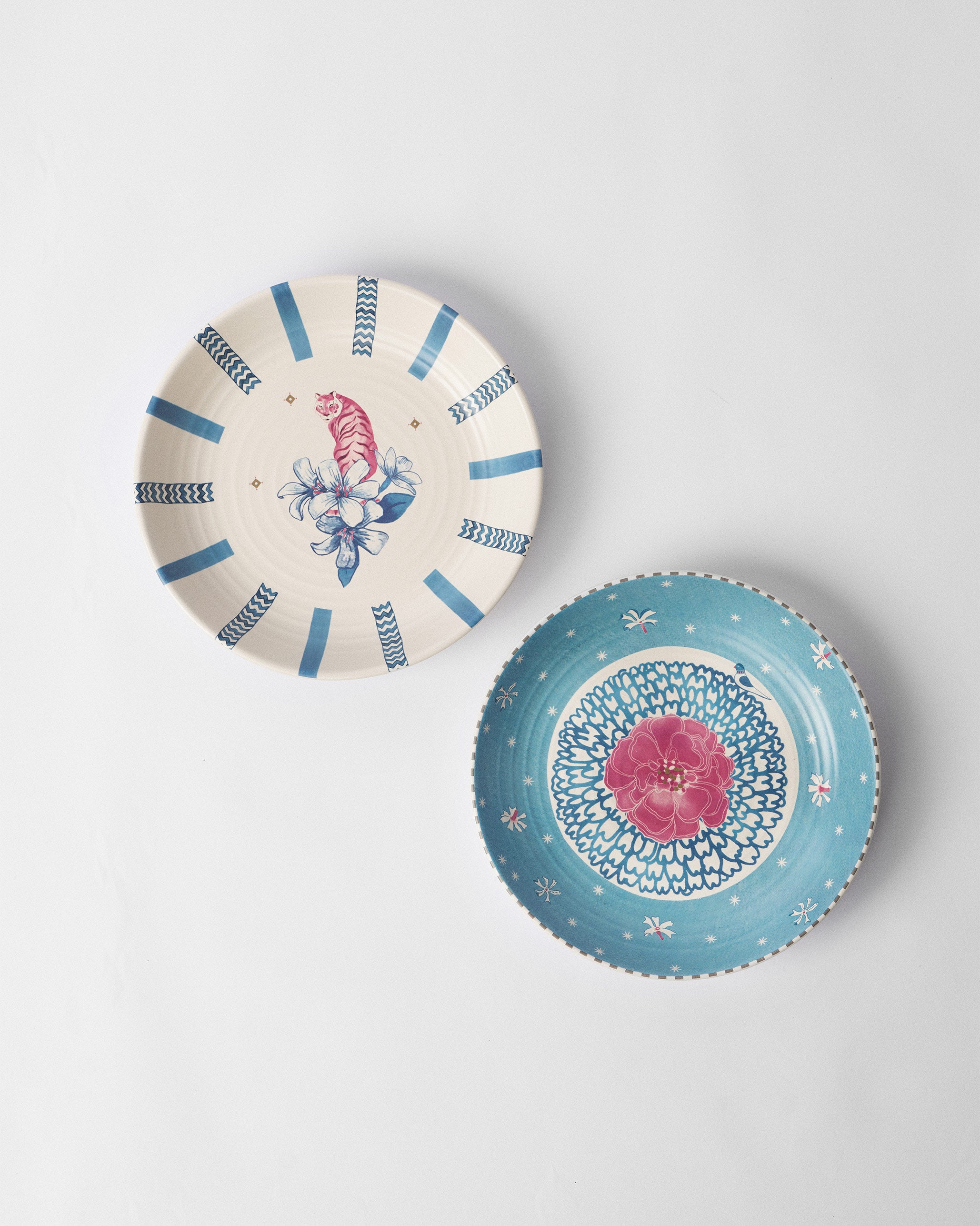 River Tiger Pasta Plate - Set of 2
