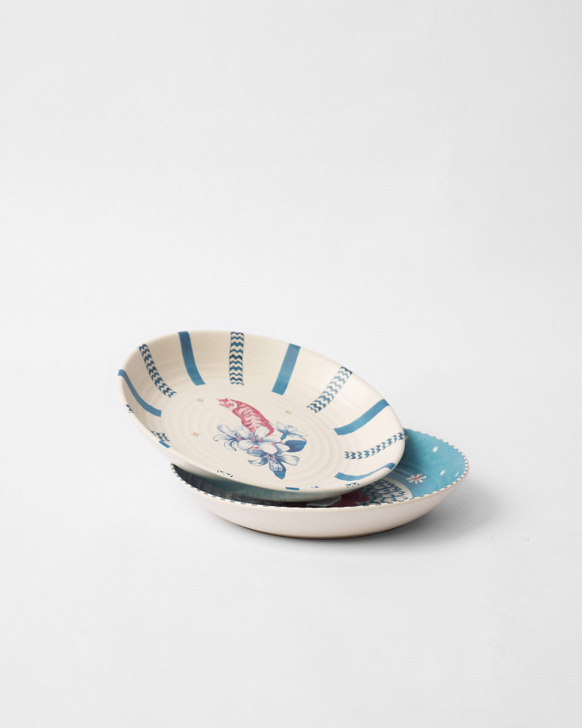 River Tiger Pasta Plate - Set of 2