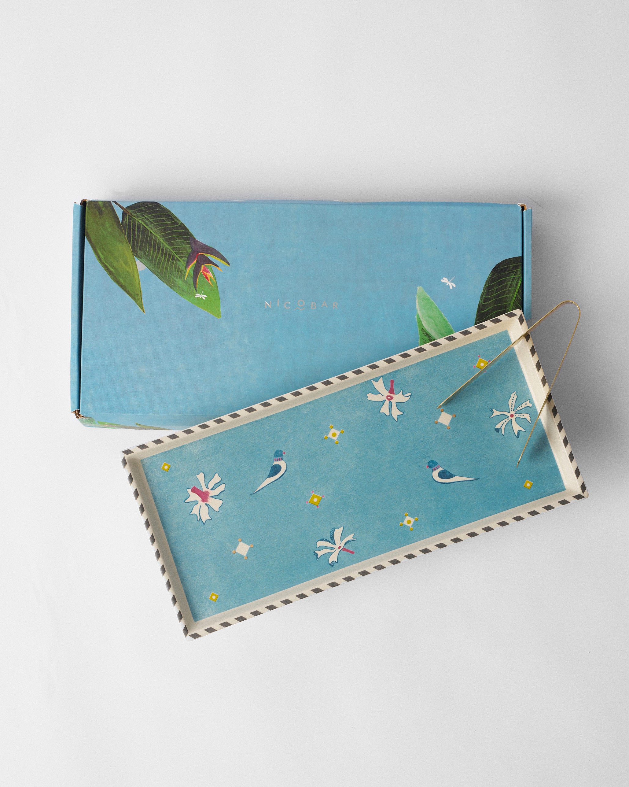 Parijat Cookie Tray With Tong