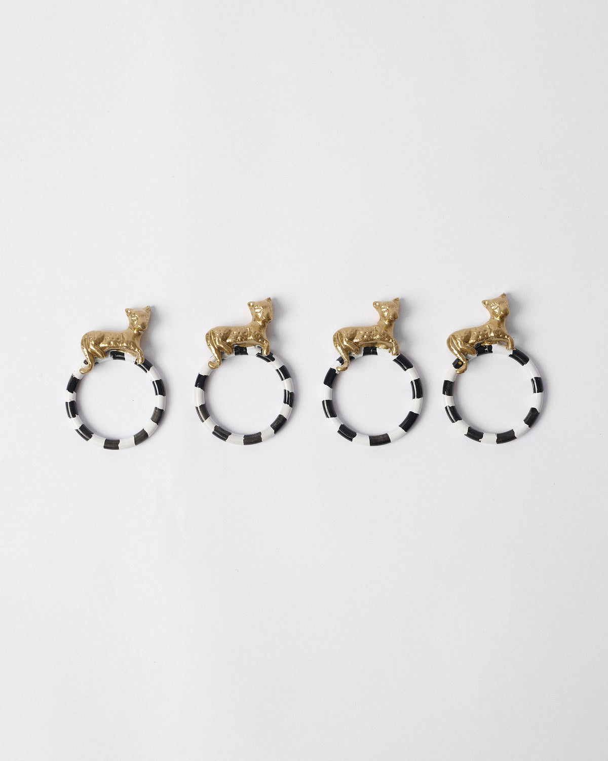 Leopard Napkin Ring - Set of 4