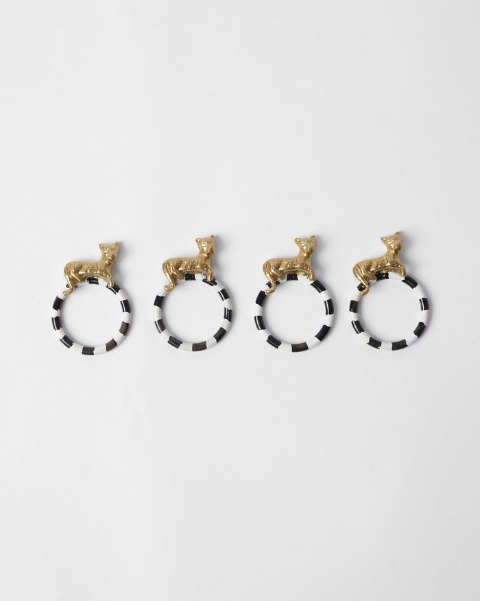 Leopard Napkin Ring - Set of 4