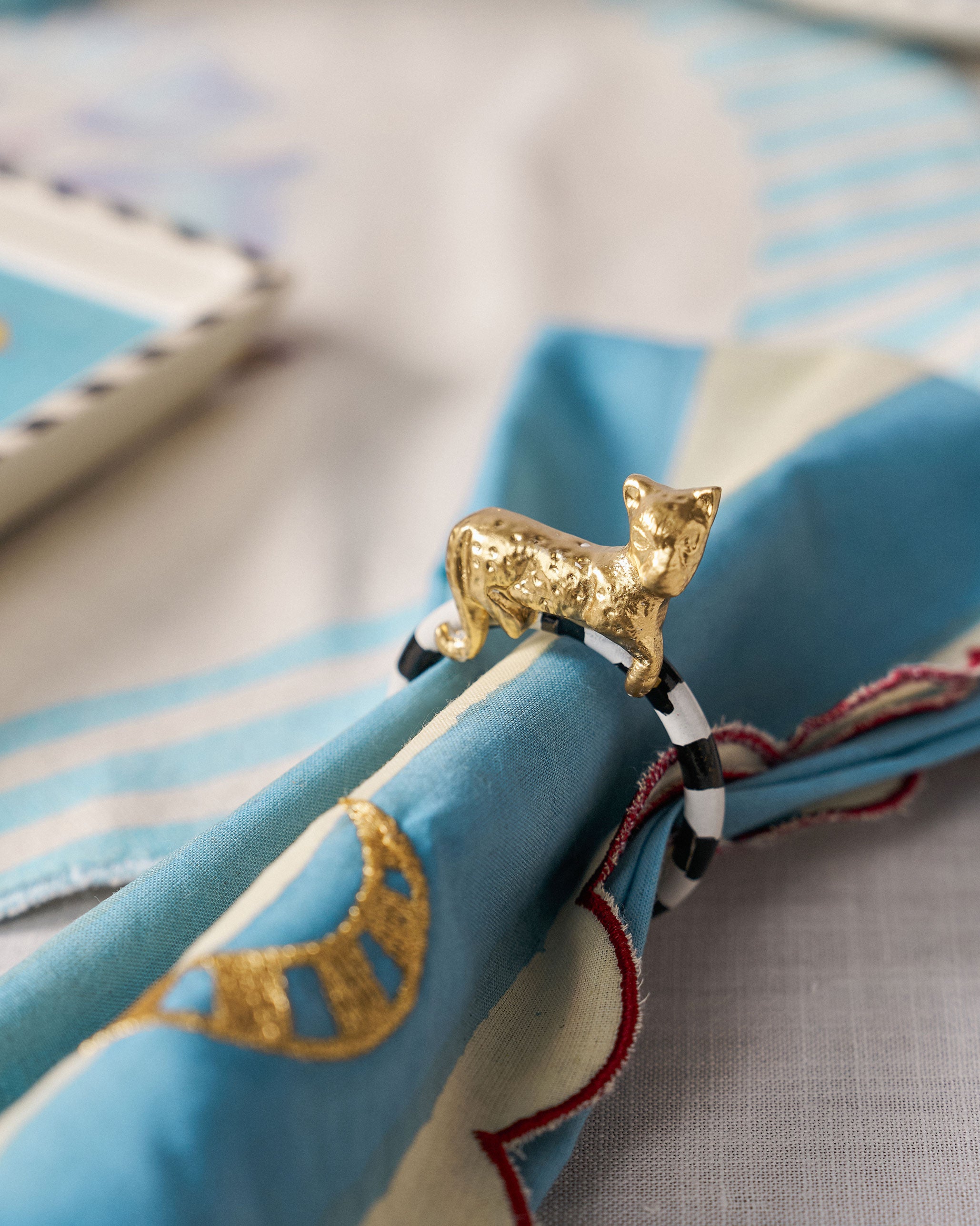 Leopard Napkin Ring - Set of 4