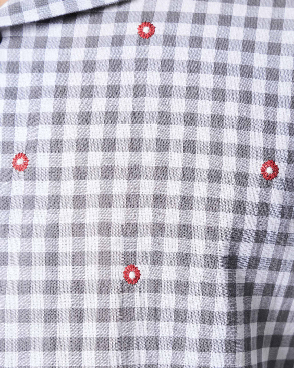 Mistari Shirt - Charcoal & Ivory Checks
