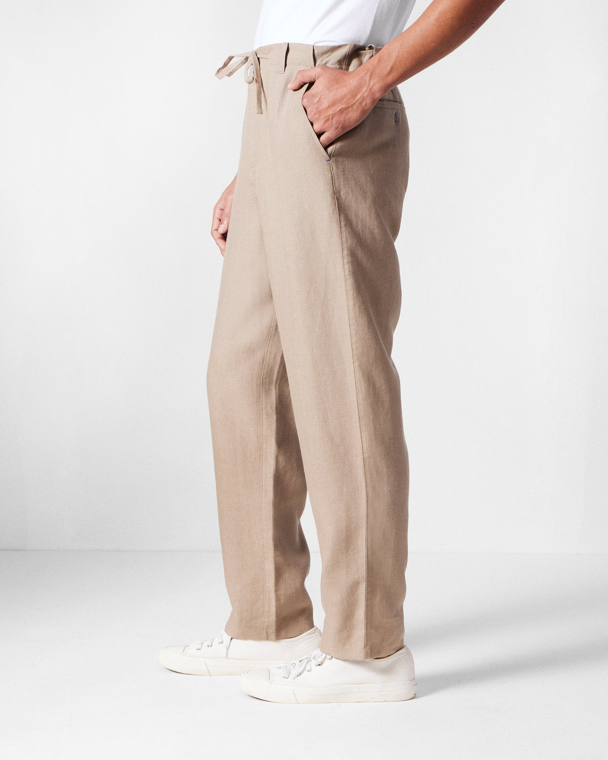 Karo Pants - Light Brown