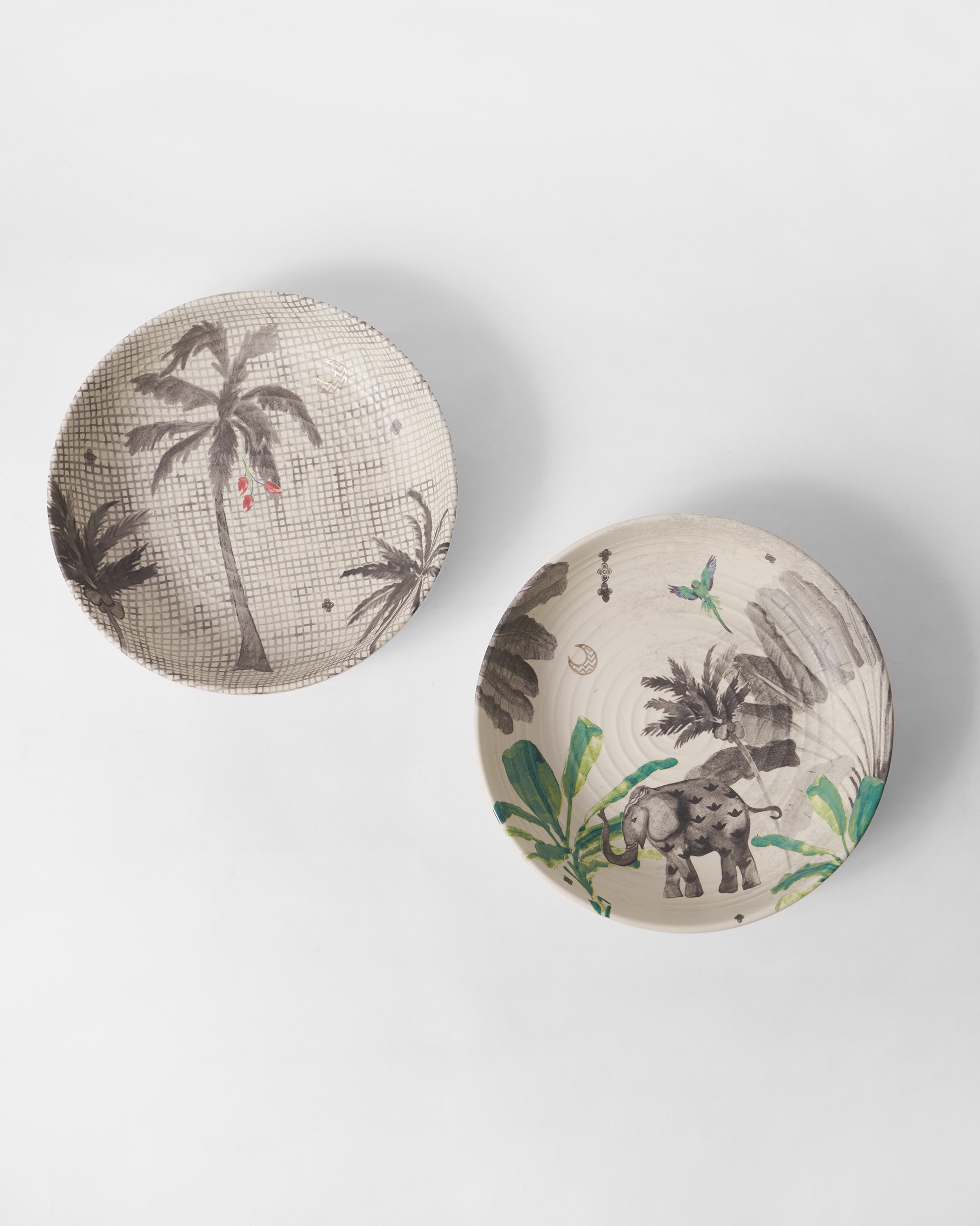 Haathi Shallow Bowl - Set of 2