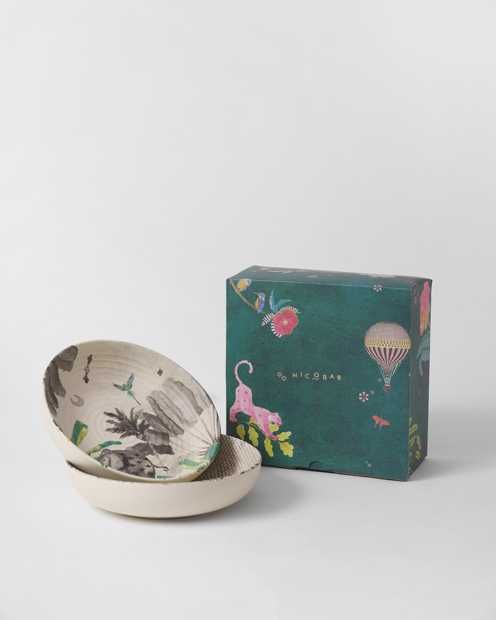 Haathi Shallow Bowl - Set of 2