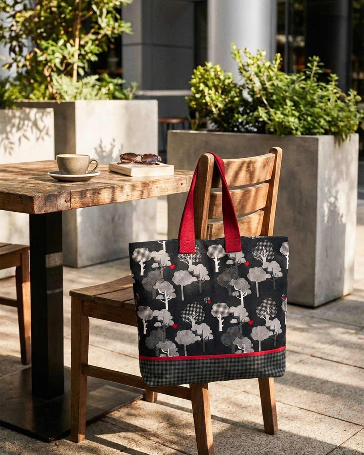 Bagan Tote - Black & Charcoal thumbnail 2