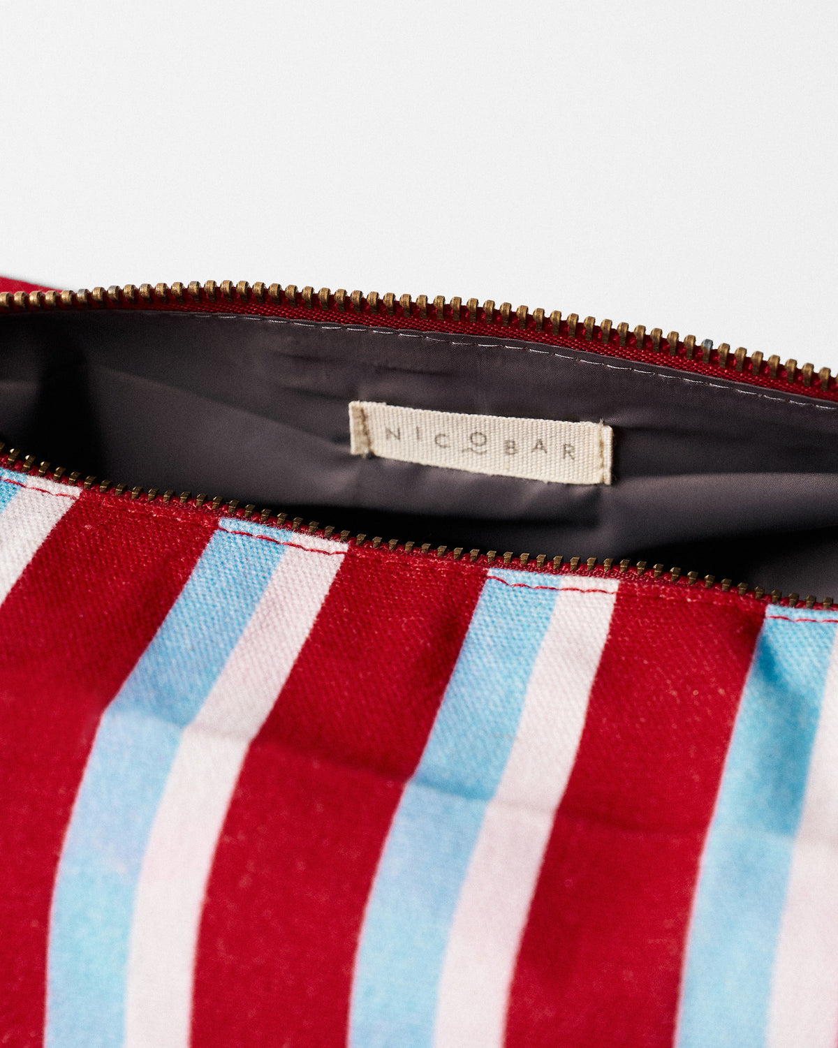 Shen Toilet Kit - Ice Blue & Red Stripes thumbnail 6