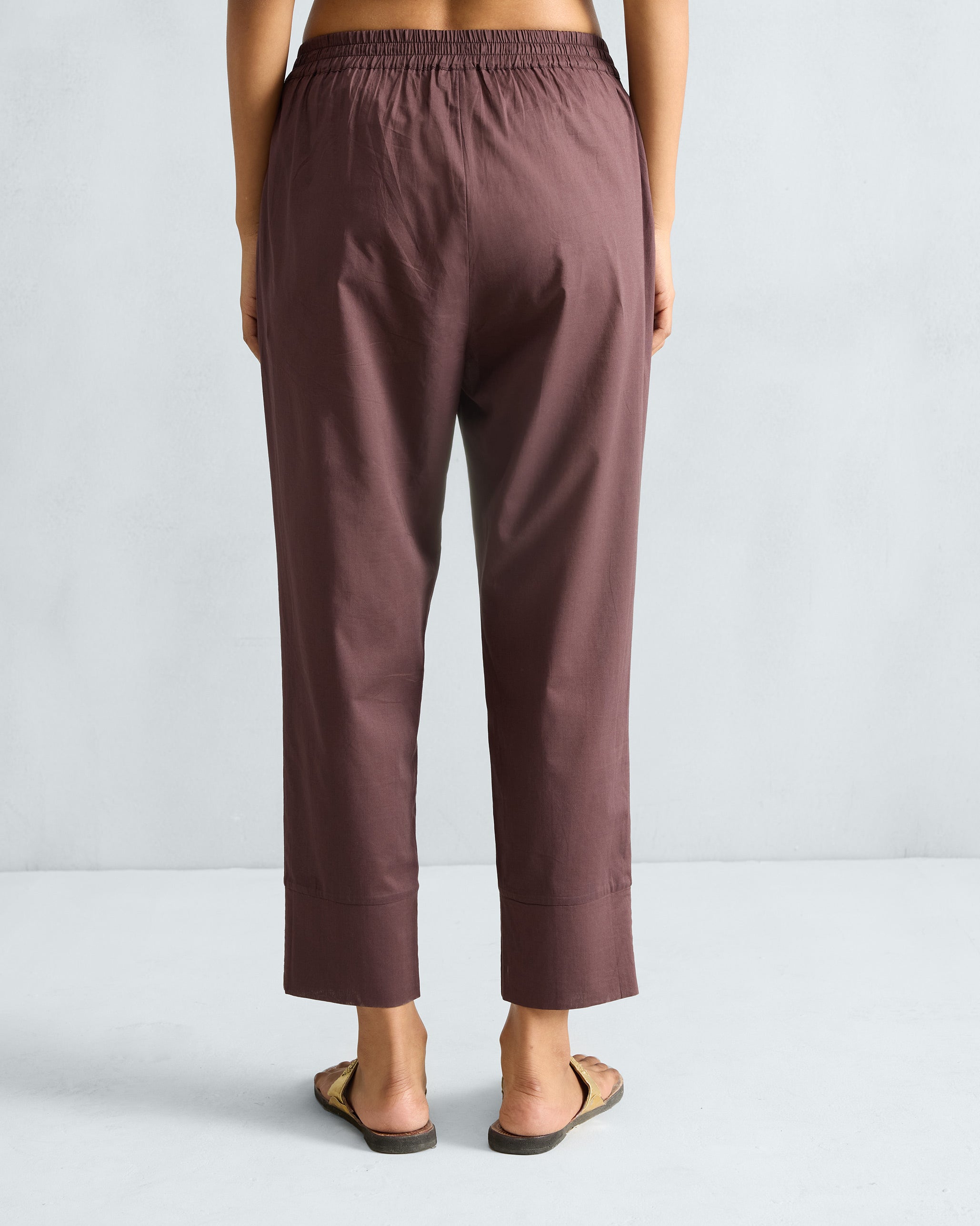 Narrow Pants - Chocolate Plum