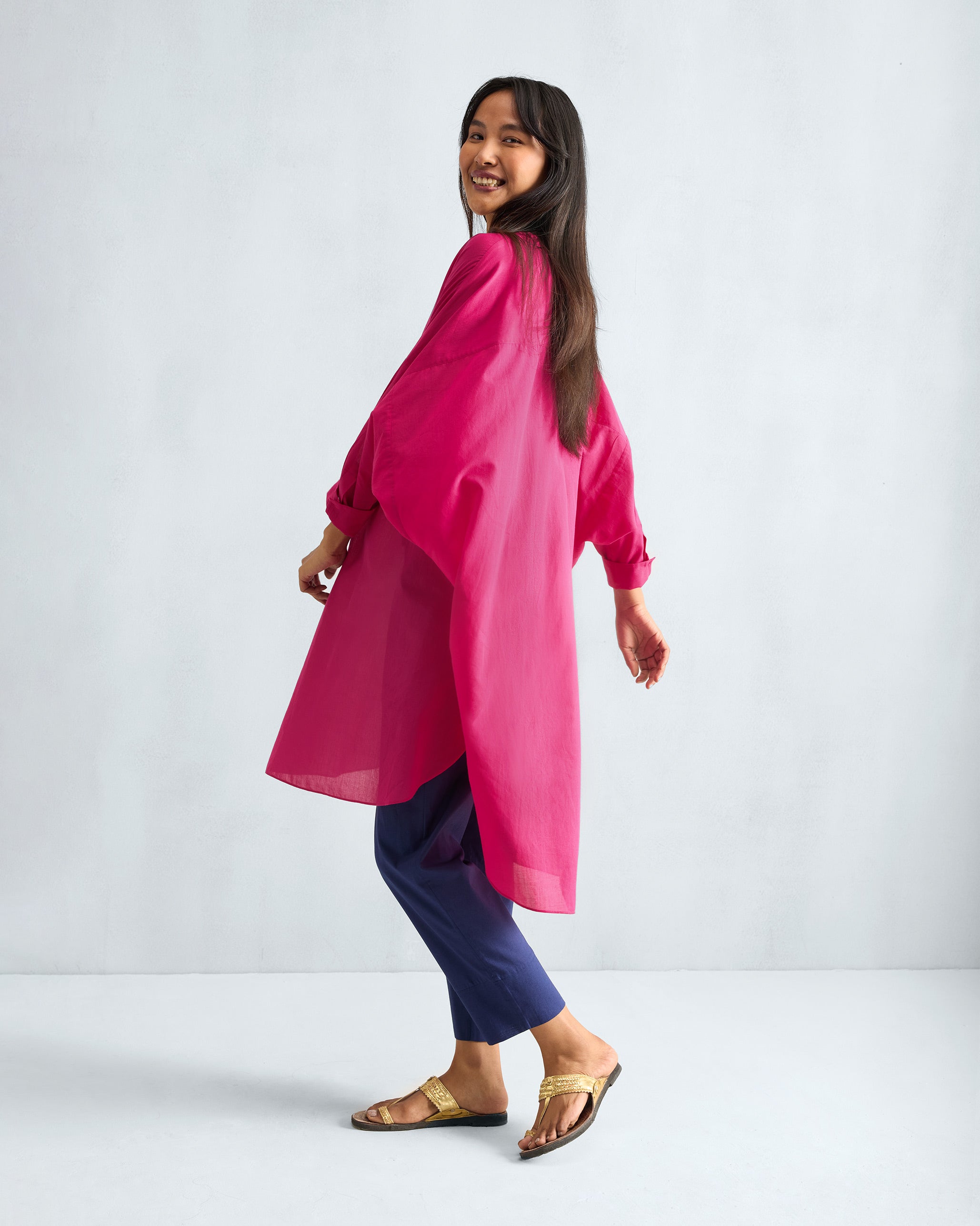 Lazy Sunday Tunic - Fuchsia