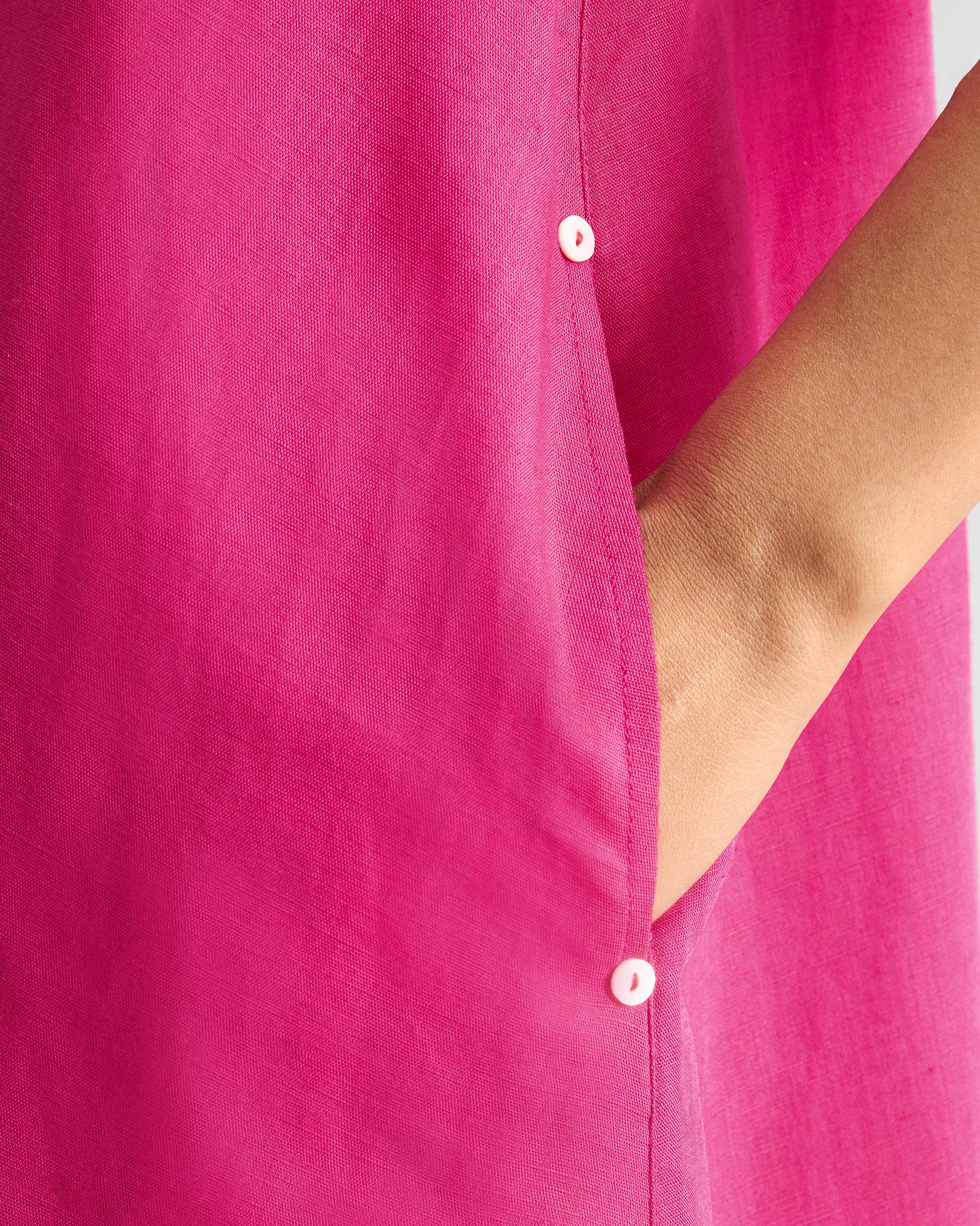 Double Layer Dress - Fuchsia