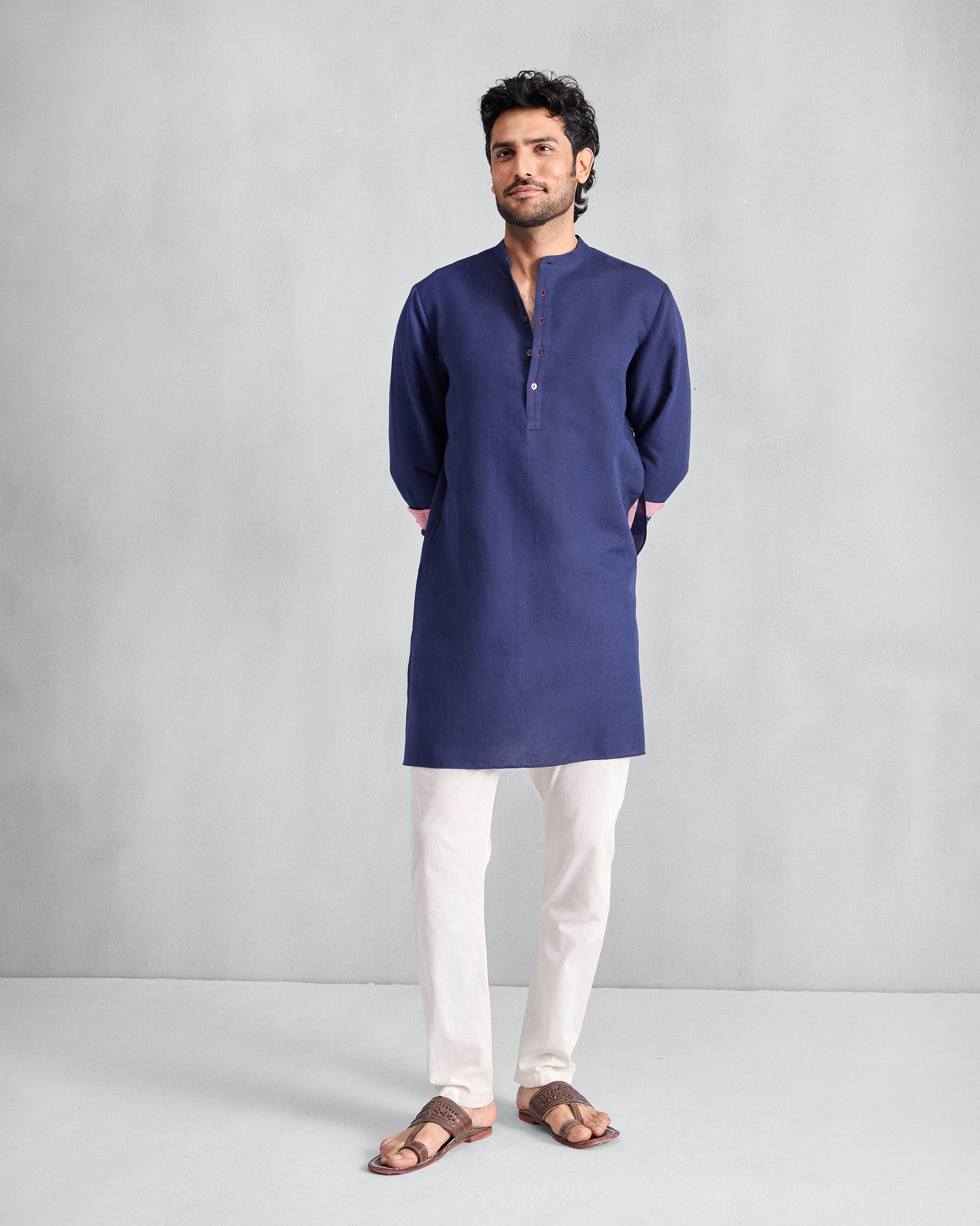 Chandni Chowk Kurta - Ink Blue