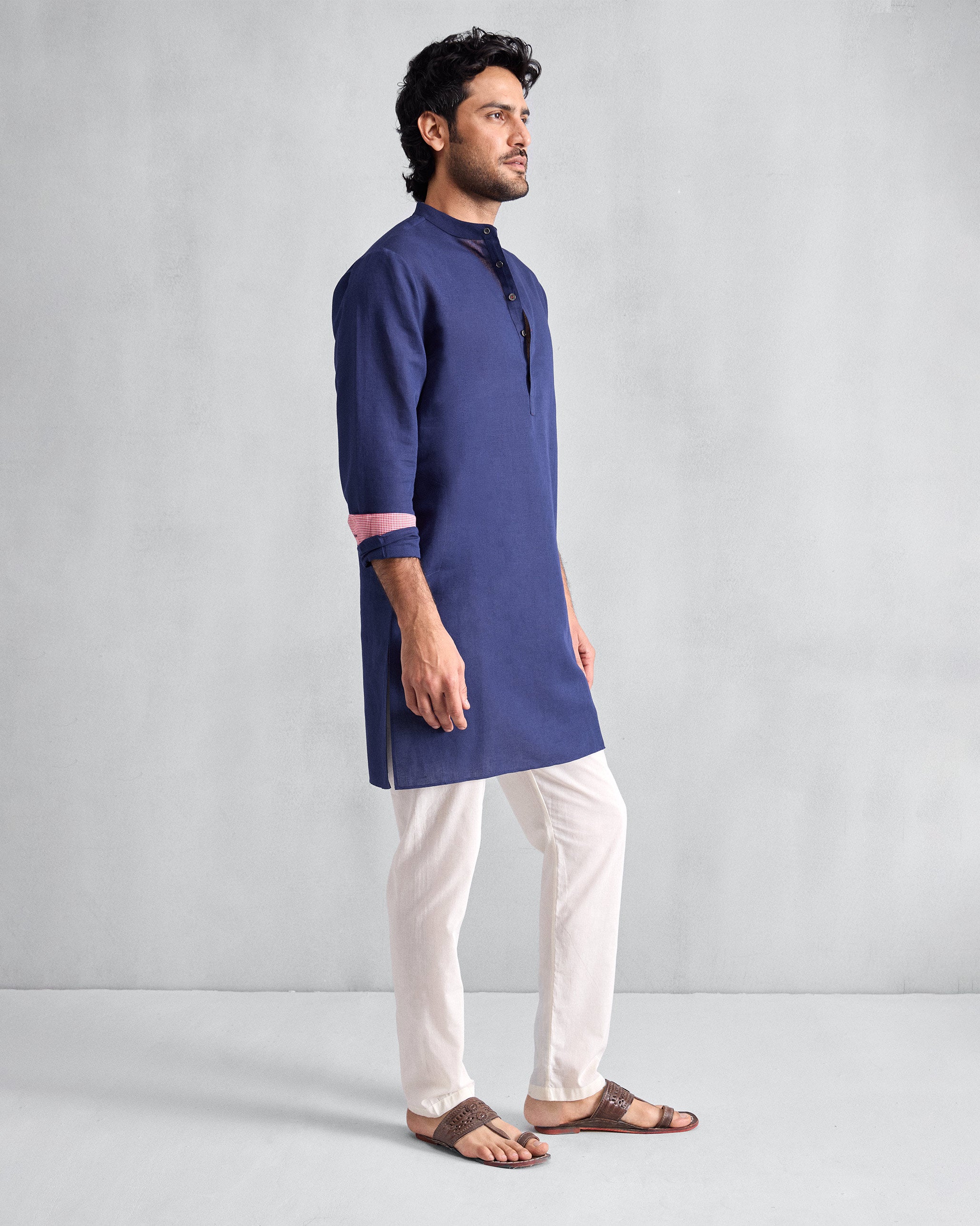 Chandni Chowk Kurta - Ink Blue