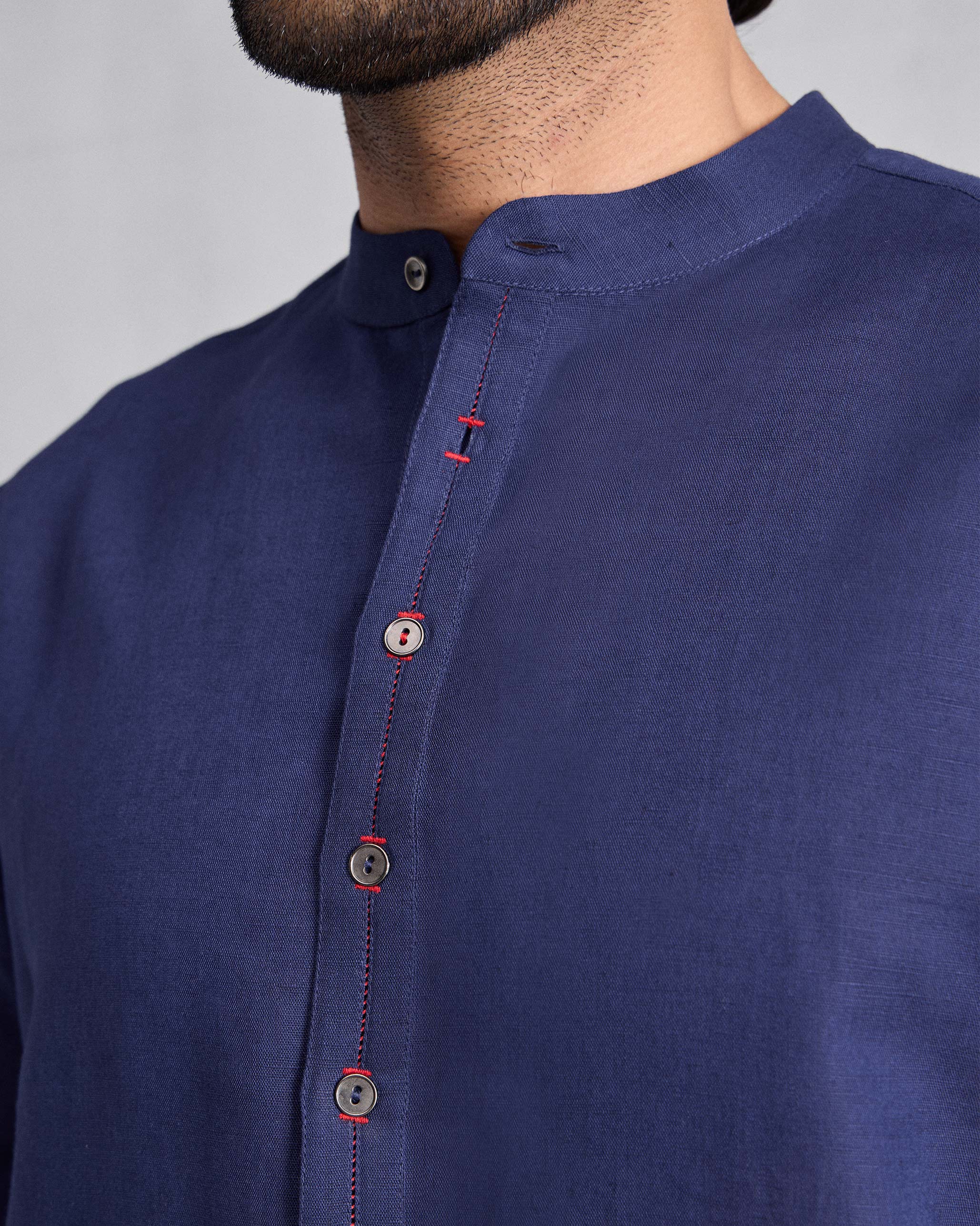 Chandni Chowk Kurta - Ink Blue