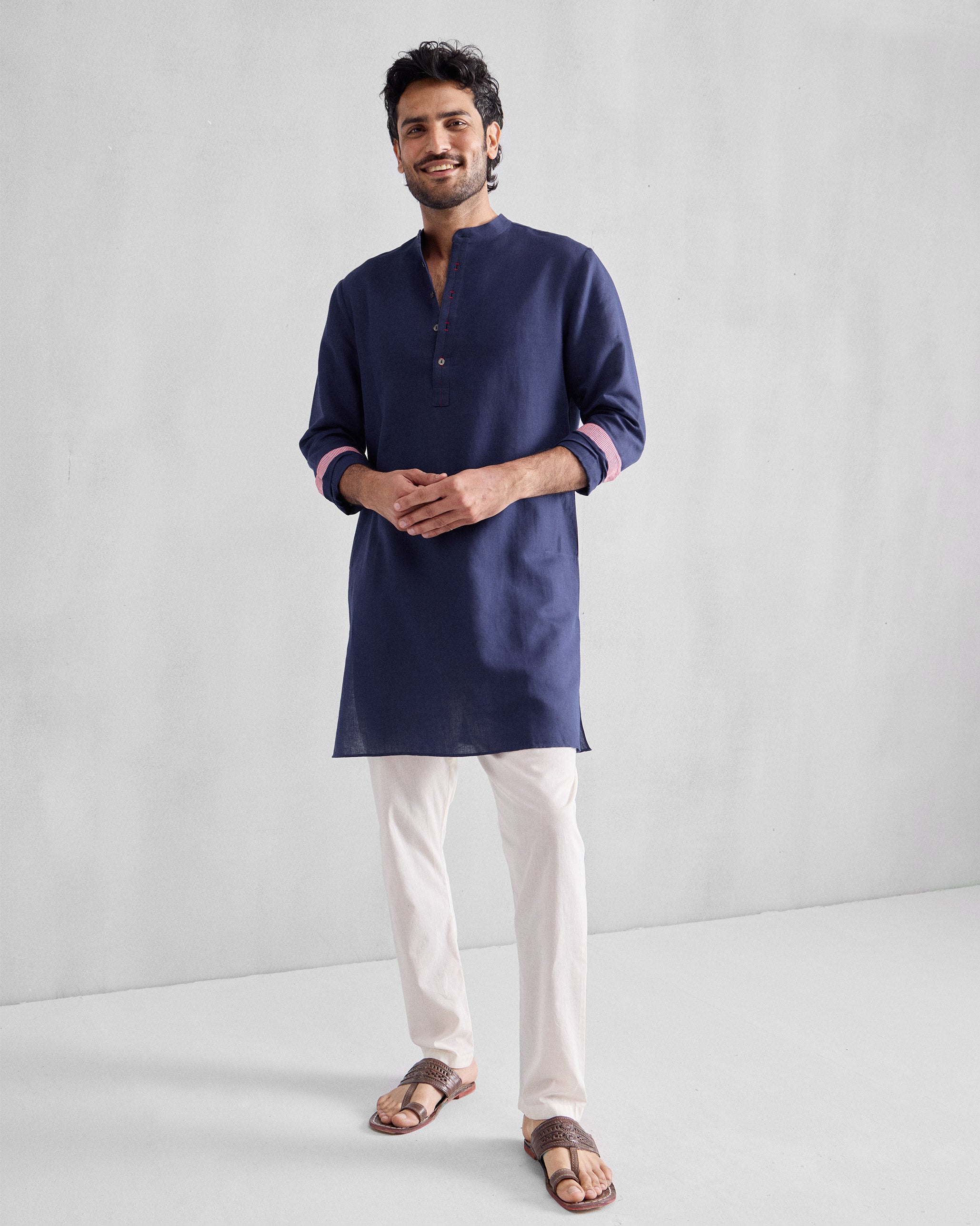 Chandni Chowk Kurta - Ink Blue