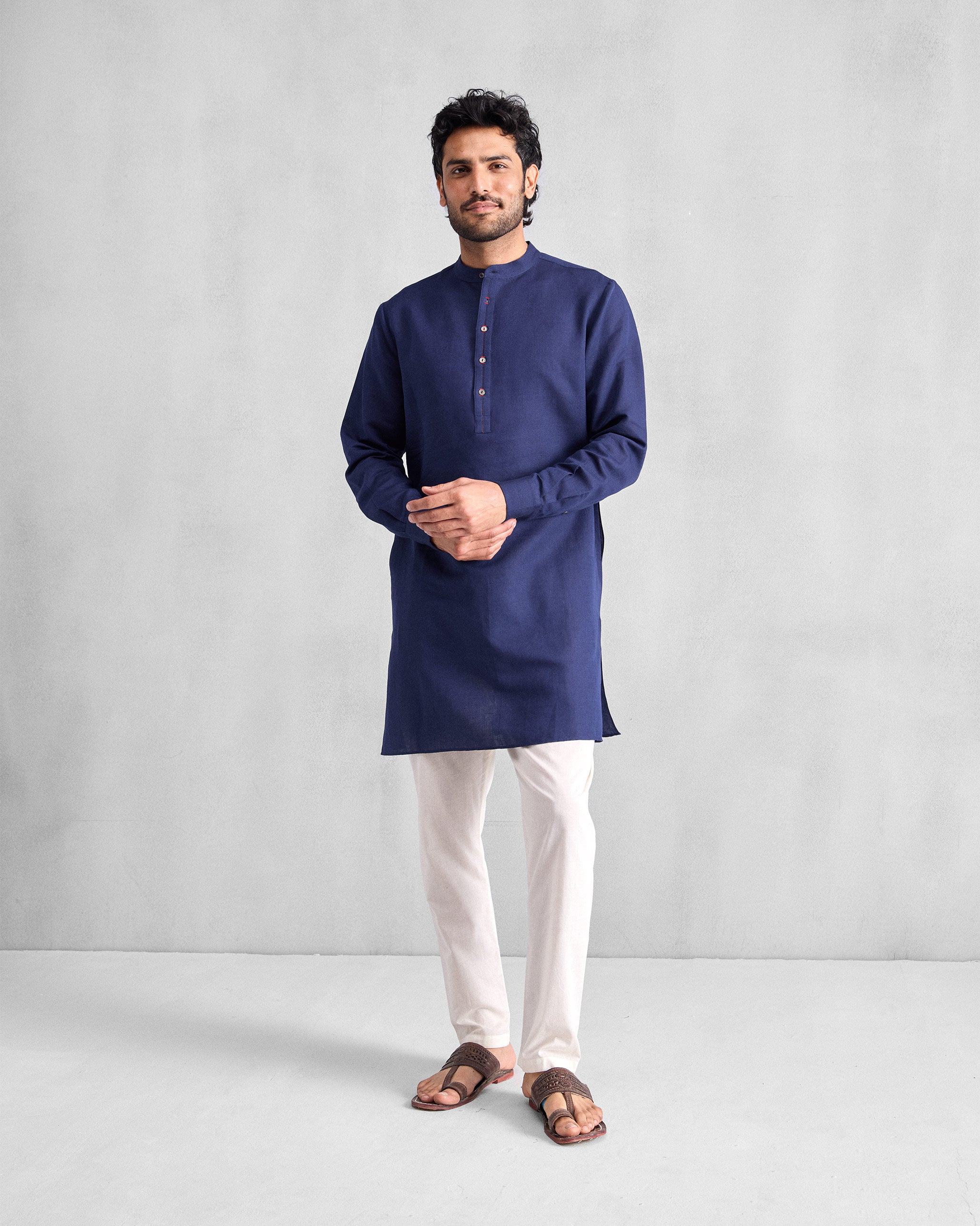 Chandni Chowk Kurta - Ink Blue