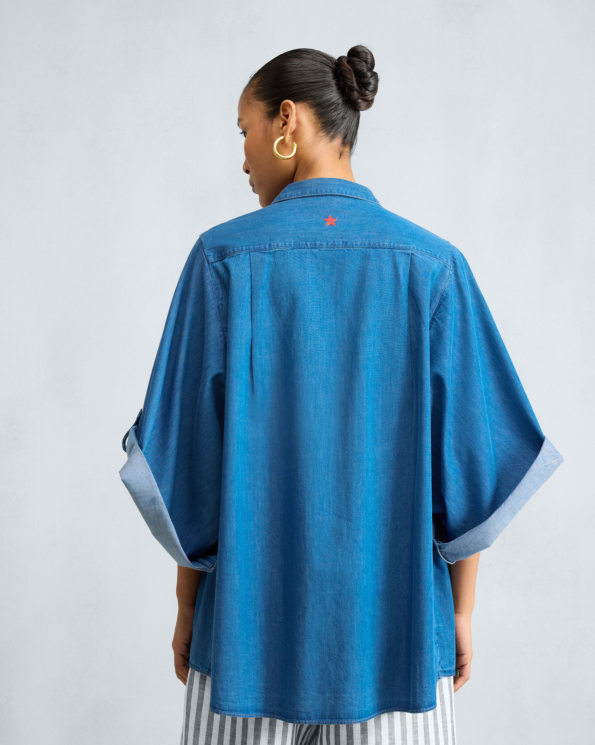 Drop Armhole Shirt - Denim