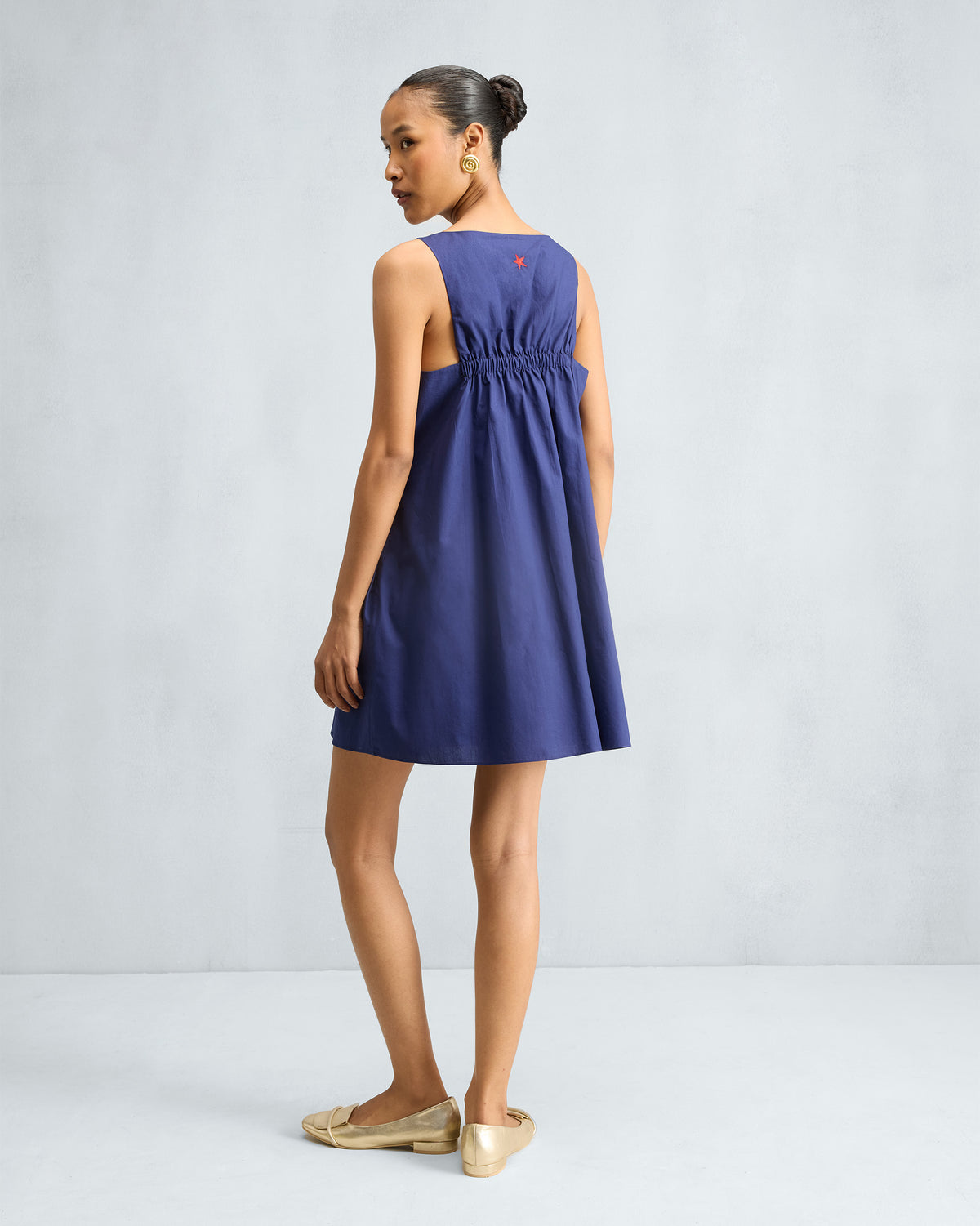 Short Racerback Dress - Ink Blue thumbnail 3