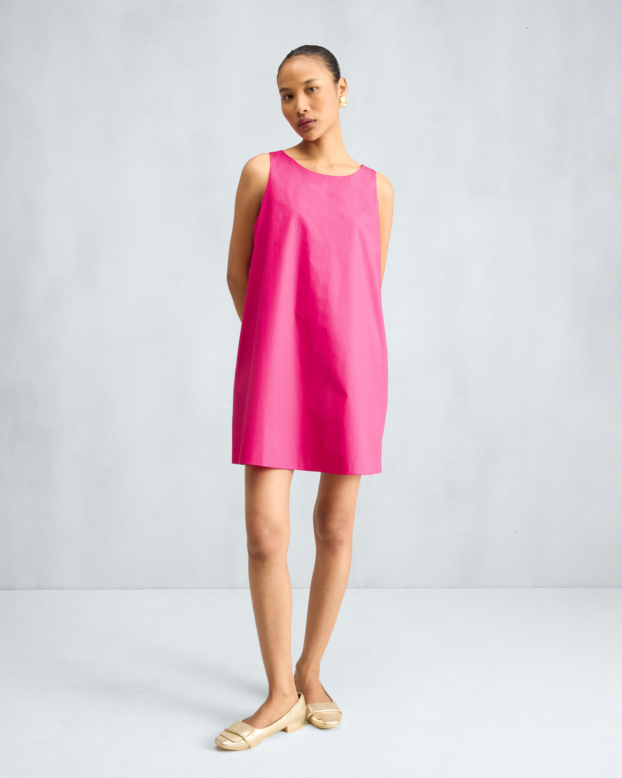 Short Racerback Dress - Fuchsia