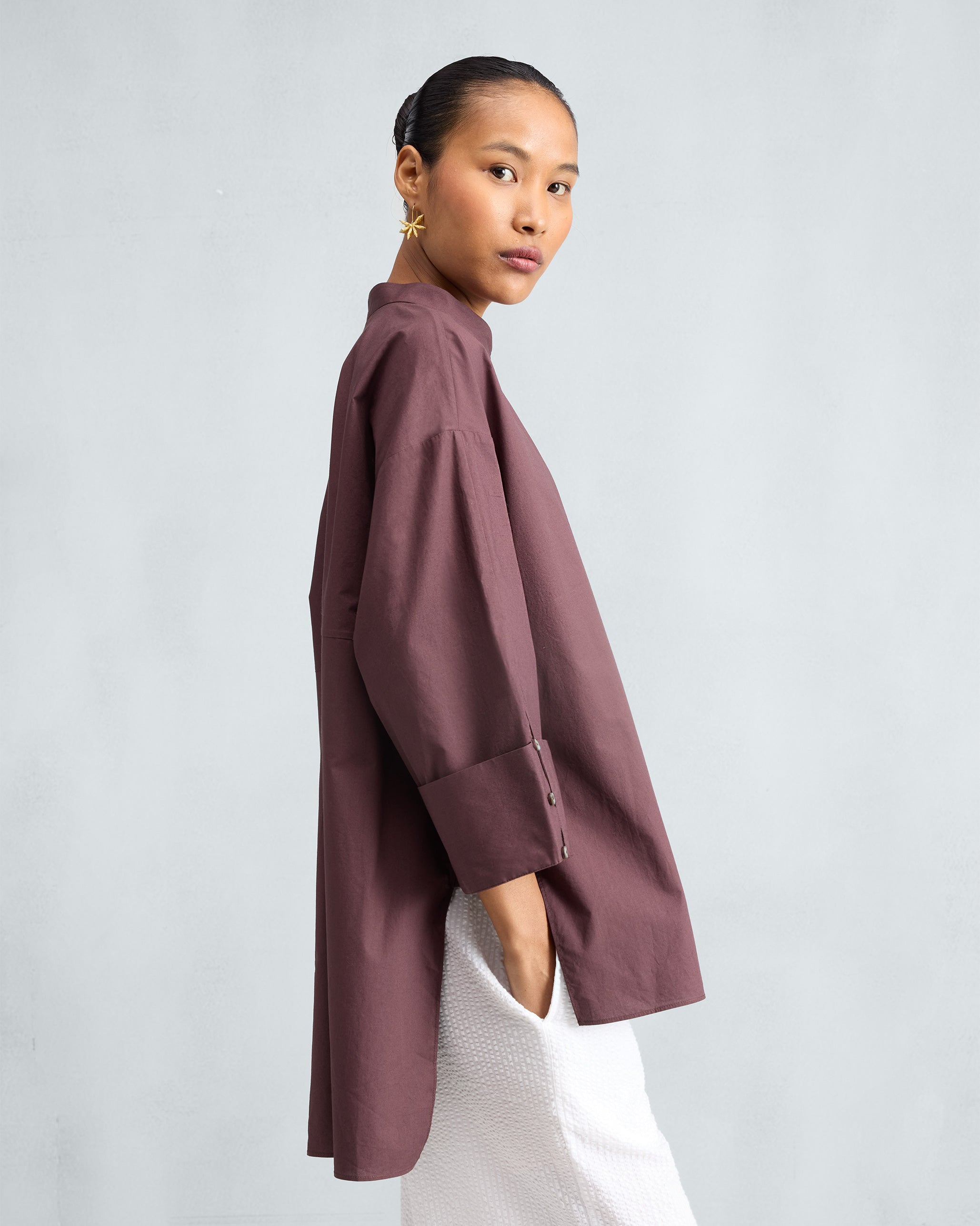 Cirrus Shirt - Chocolate Plum
