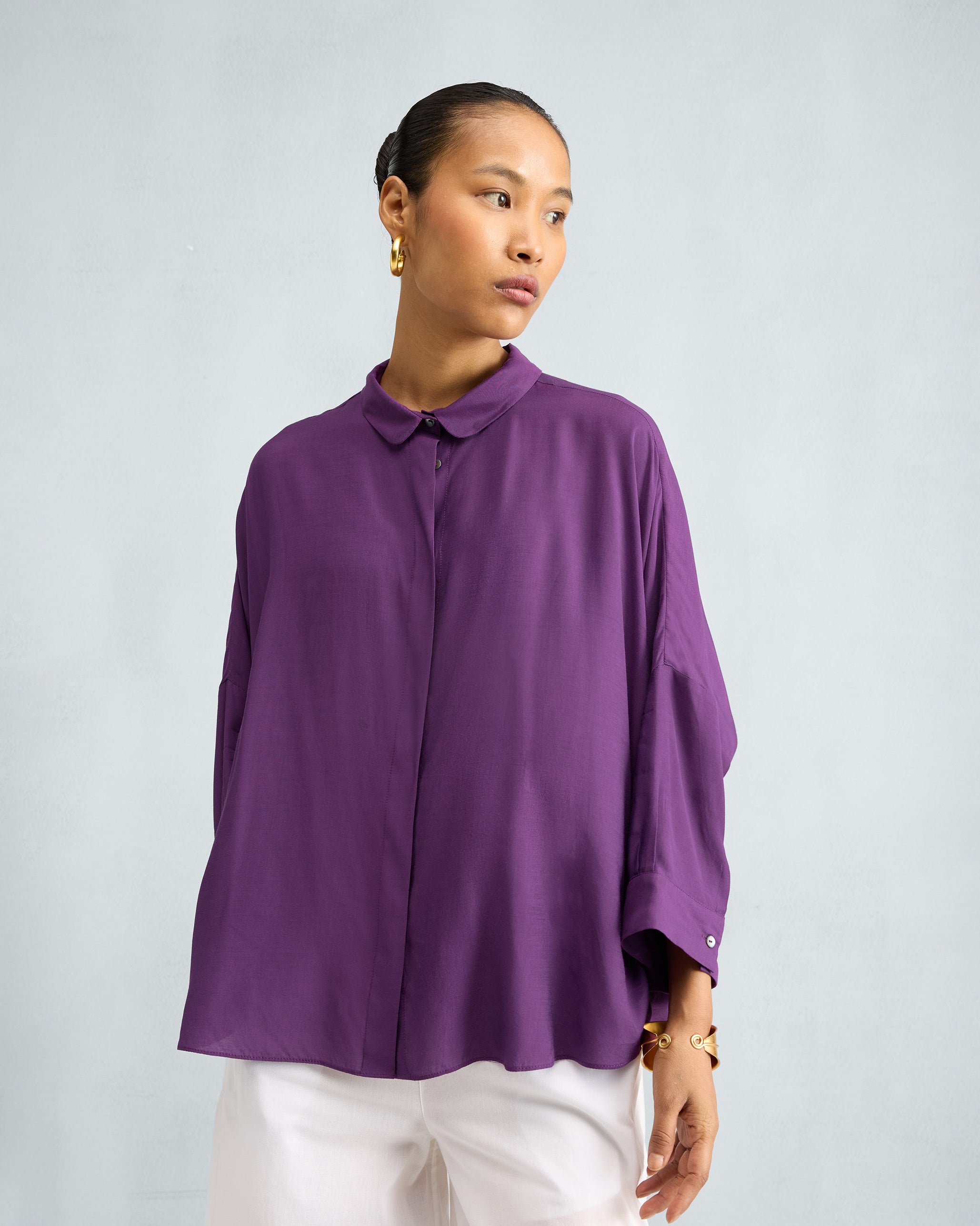 Boxy Shirt - Purple