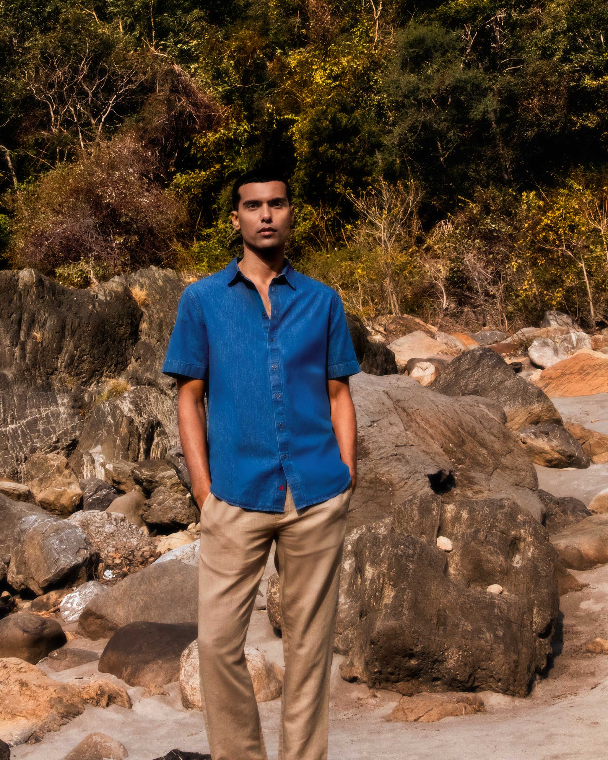 Half Sleeve Shirt - Denim