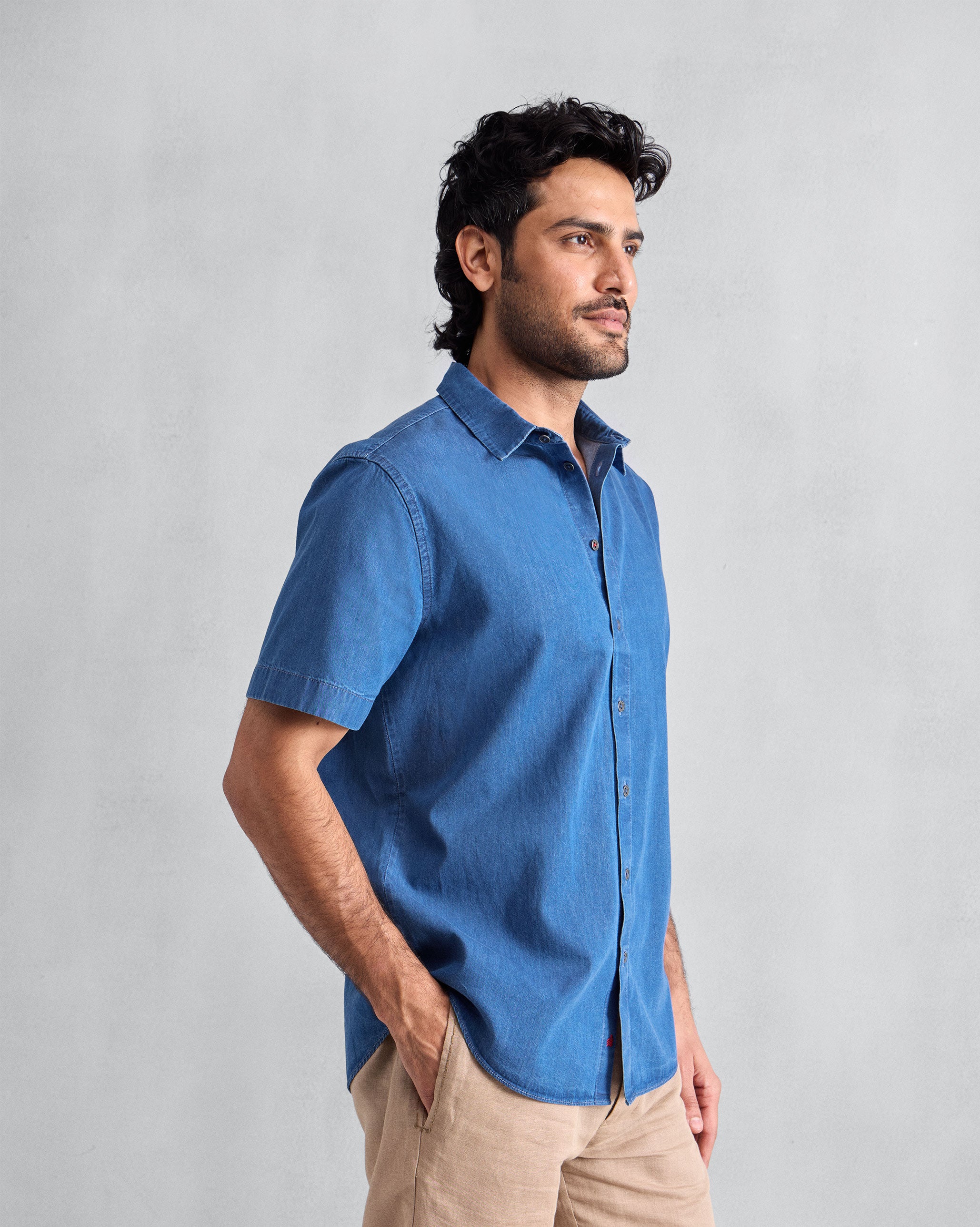 Half Sleeve Shirt - Denim