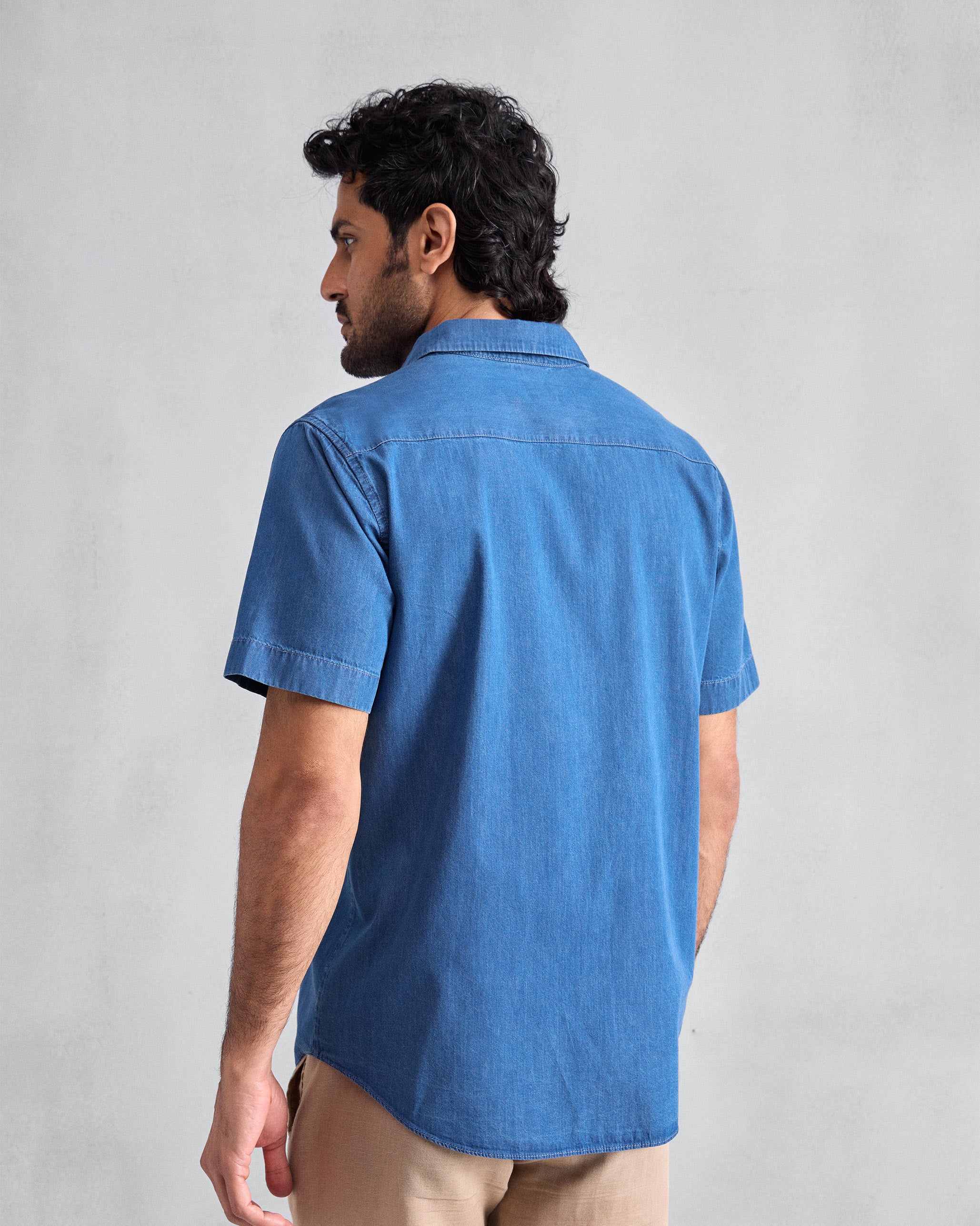 Half Sleeve Shirt - Denim