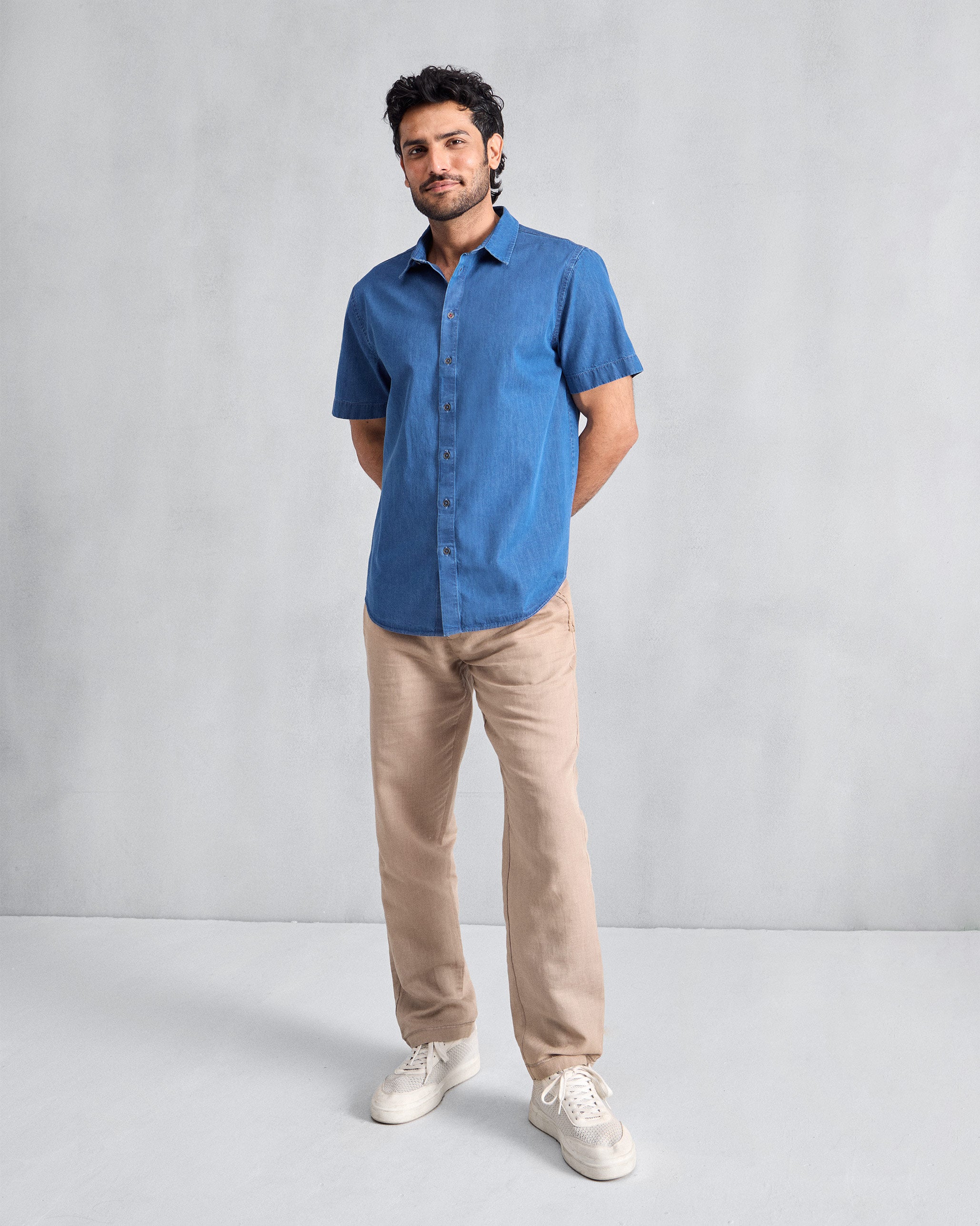 Half Sleeve Shirt - Denim